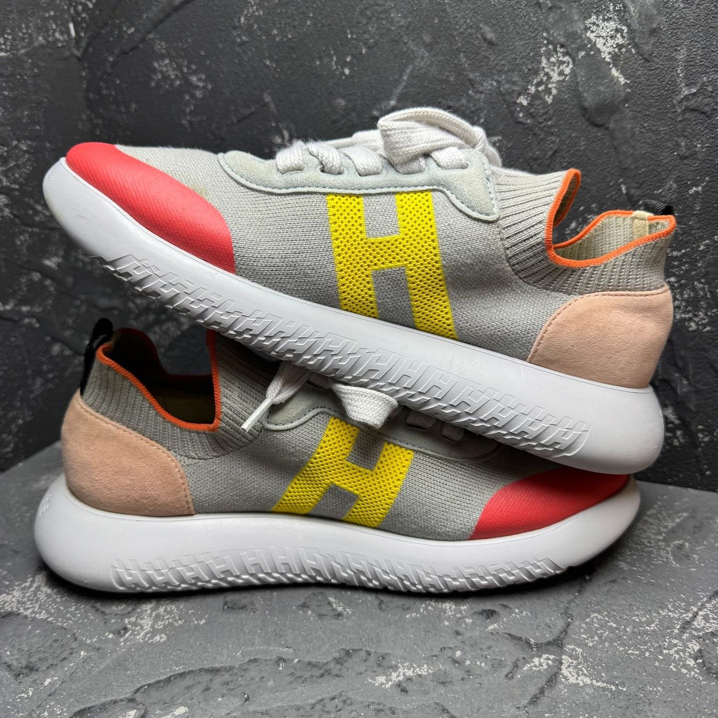 Hermes Hermes Knit Pink Lowtop Sneakers us_8-5 Women Size US 8.5 / IT 38.5 - 5 Thumbnail