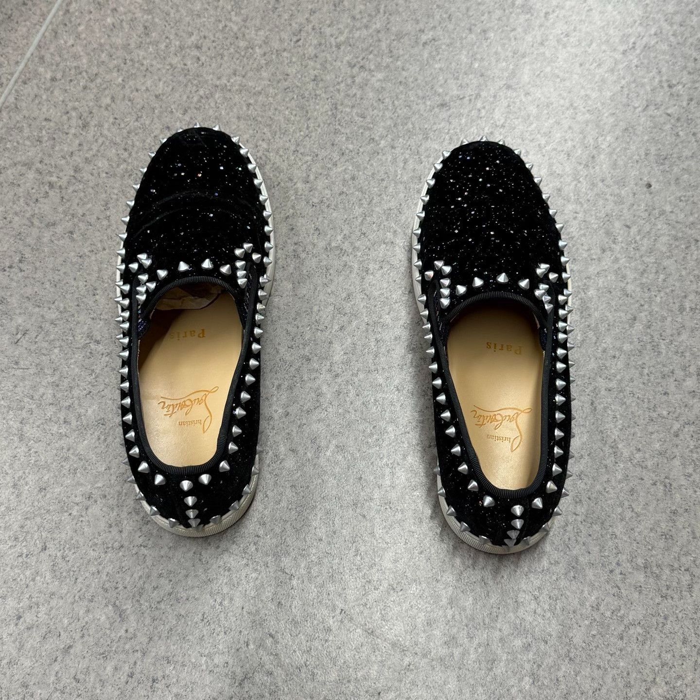Christian Louboutin Christian Louboutin Velvet Red Lowtop Sneakers us_6-5 Women Size US 6.5 / IT 36.5 - 8 Thumbnail