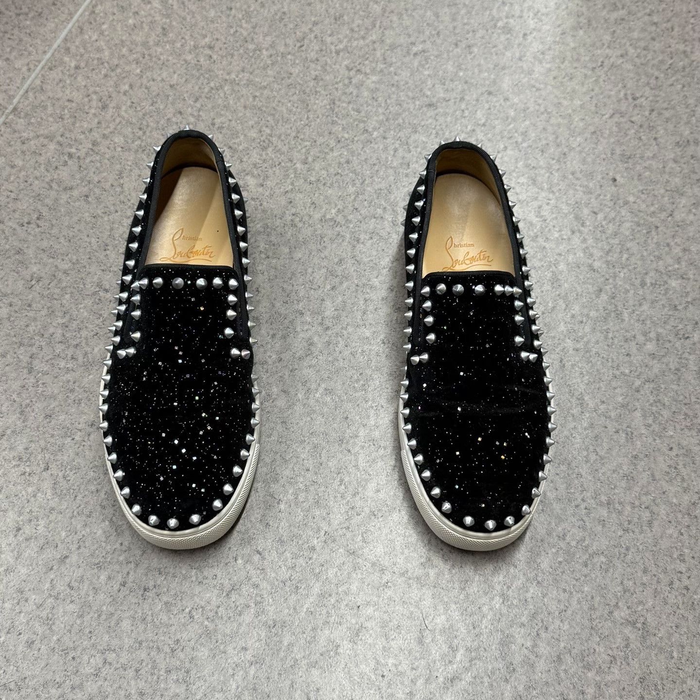 Christian Louboutin Christian Louboutin Velvet Red Lowtop Sneakers us_6-5 Women Size US 6.5 / IT 36.5 - 5 Thumbnail