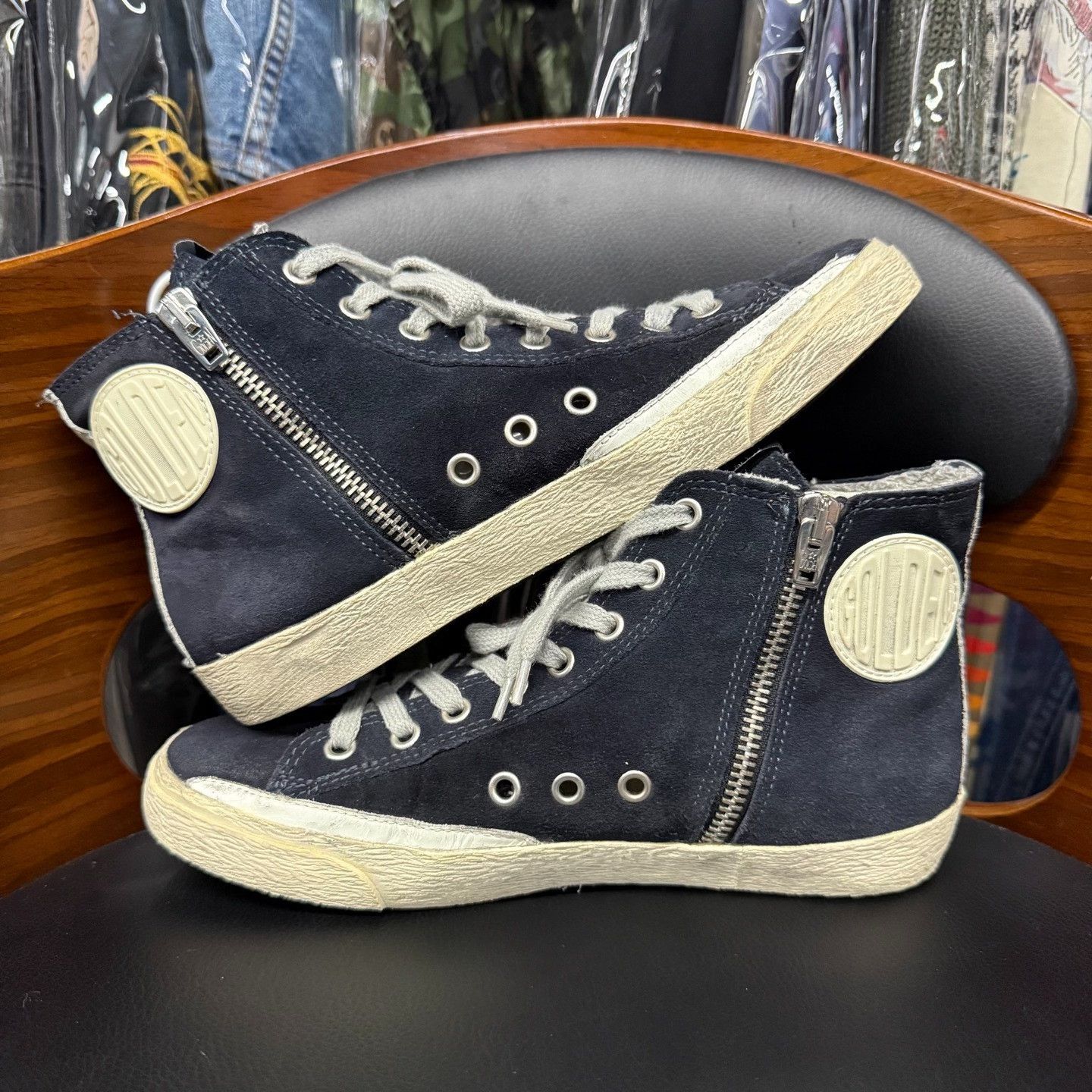 Golden Goose Golden Goose Yellow Hitop Sneakers 36 Women Size US 6 / IT 36 - 7 Thumbnail