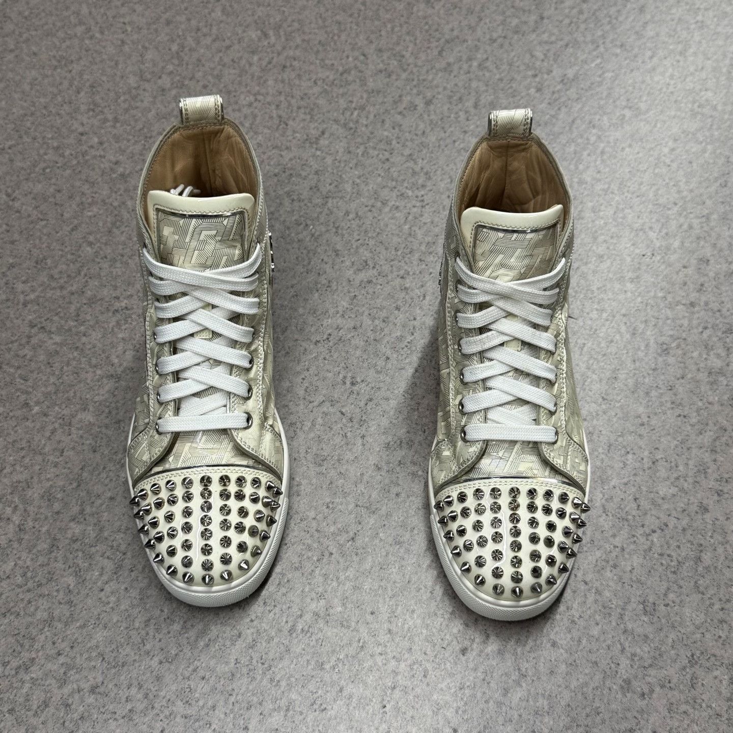 Christian Louboutin Christian Louboutin Gold Hitop Sneakers 6.5 Men Size US 6.5 / EU 39-40 - 8 Thumbnail