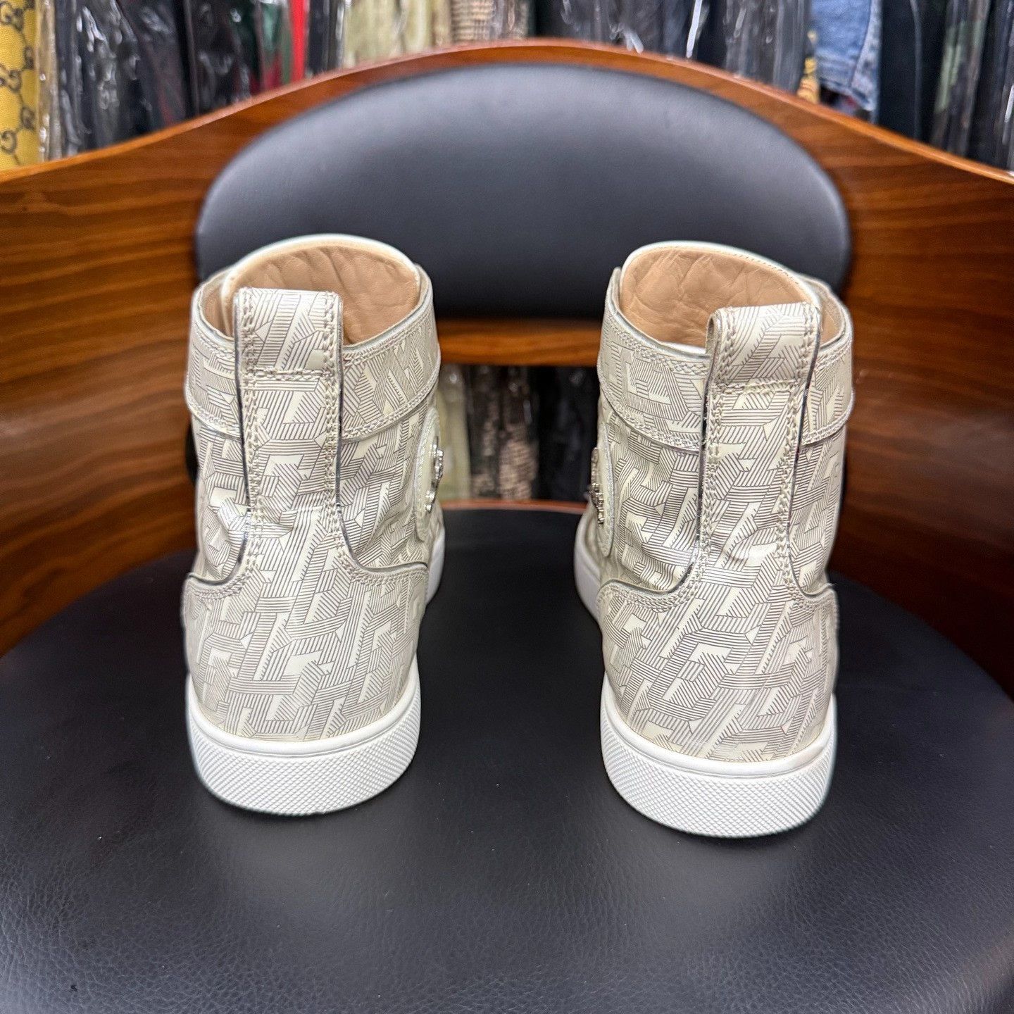 Christian Louboutin Christian Louboutin Gold Hitop Sneakers 6.5 Men Size US 6.5 / EU 39-40 - 3 Thumbnail