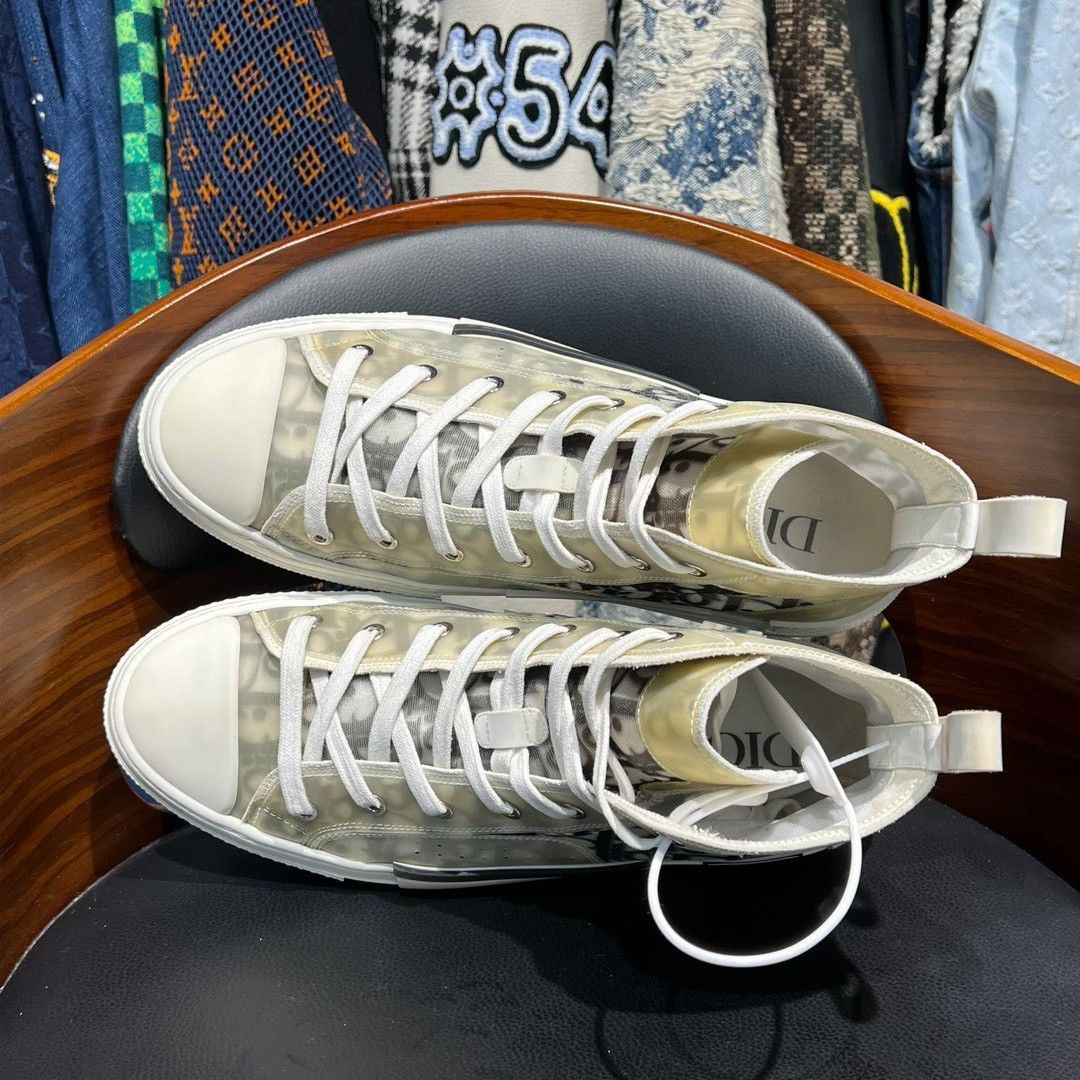 Dior Dior White Hitop Sneakers 9 Men Size US 9 / EU 42 - 8 Thumbnail