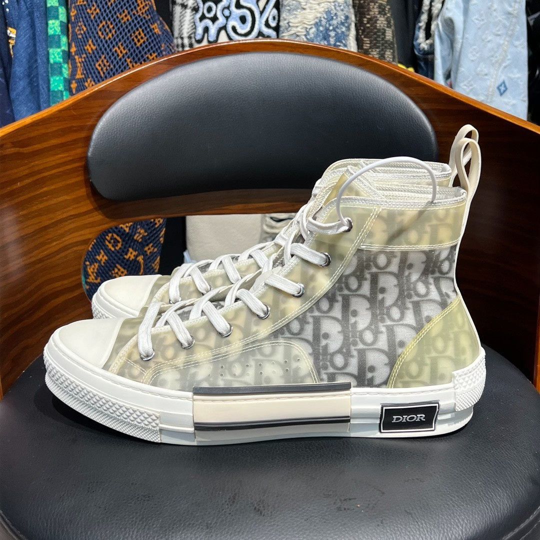 Dior Dior White Hitop Sneakers 9 Men Size US 9 / EU 42 - 4 Thumbnail