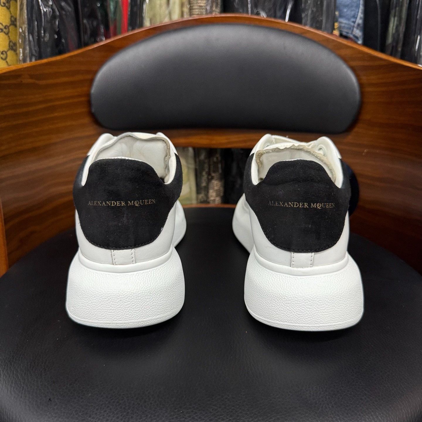 Alexander McQueen Black Lowtop Sneakers us_6-5 Women Size US 6.5 / IT 36.5 - 3 Thumbnail