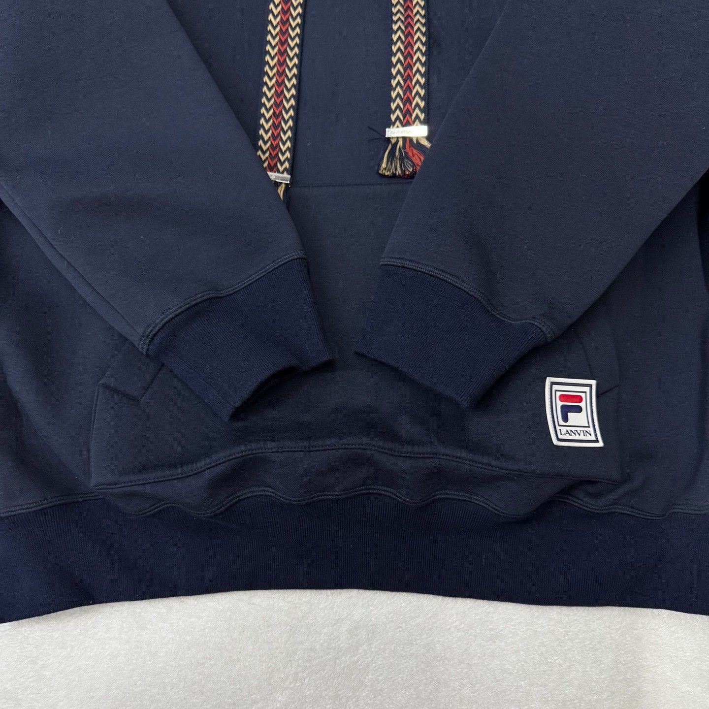 Lanvin Lanvin Patchwork Blue Hoodie l Men Size US L / EU 52-54 / 3 - 2 Thumbnail