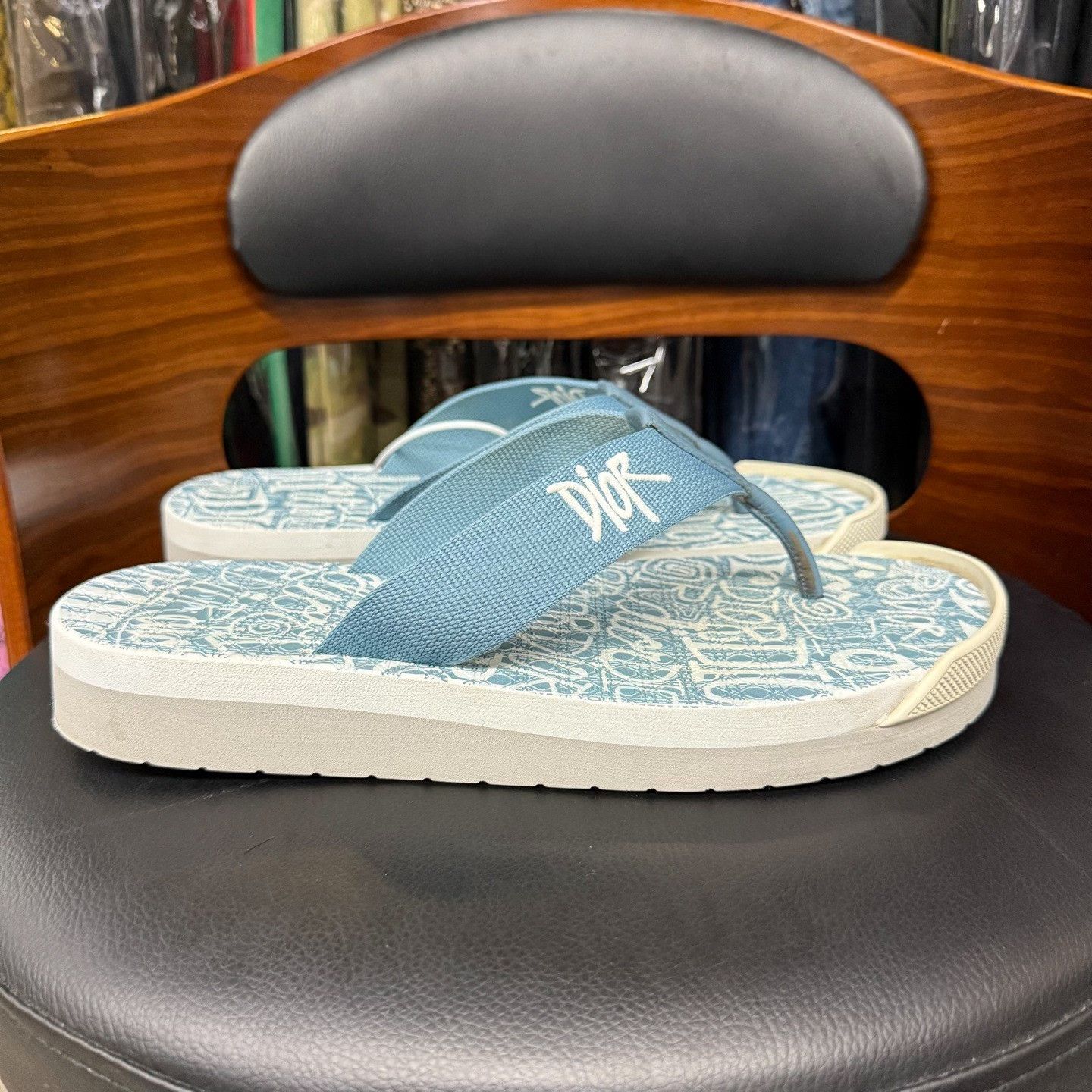 Dior Dior Collab Blue Sandals 8.5 Men Size US 8.5 / EU 41-42 - 4 Thumbnail