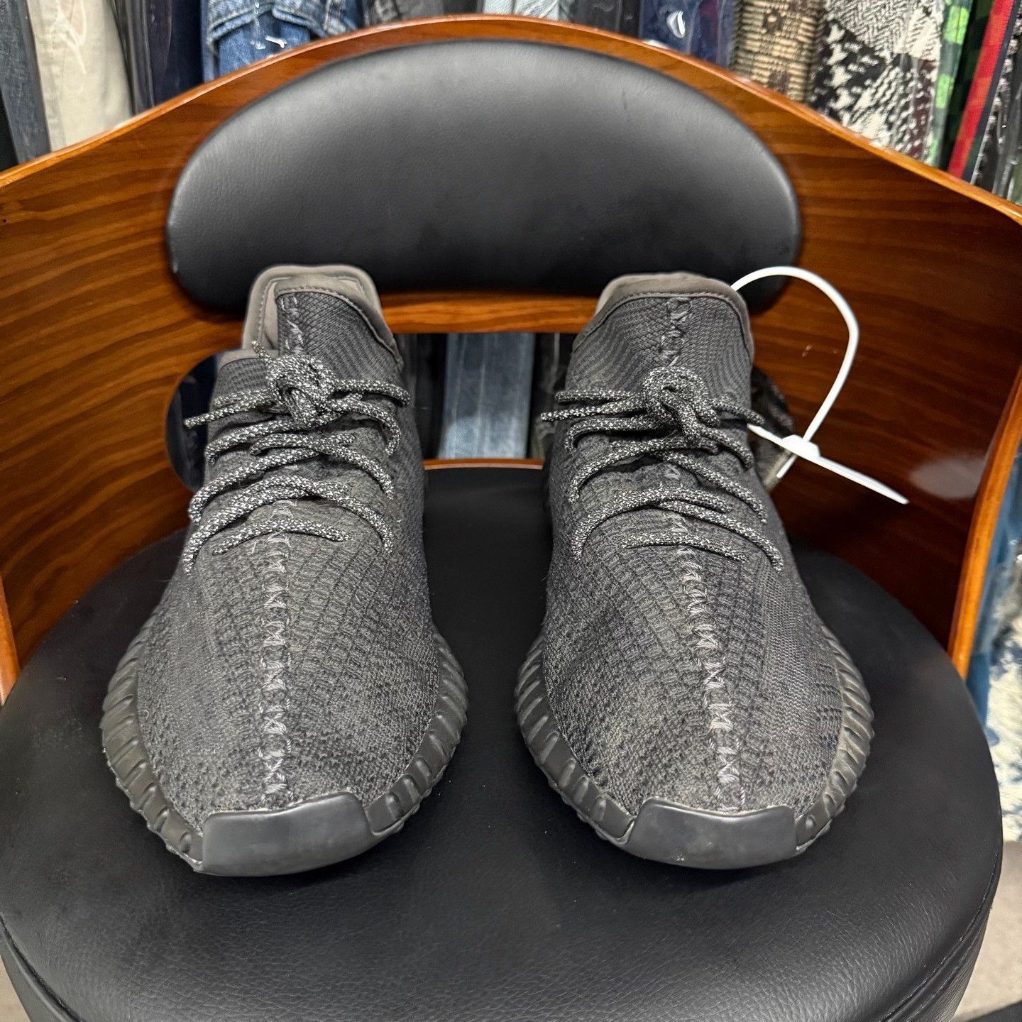 Adidas Adidas YEEZY350 Black Lowtop Sneakers 12 Men Size US 12 / EU 45 - 2 Thumbnail