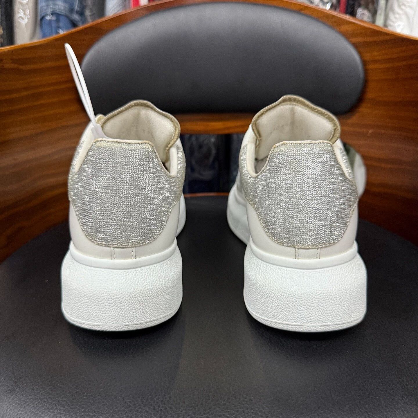 Alexander McQueen White Lowtop Sneakers us_6-5 Women Size US 6.5 / IT 36.5 - 3 Thumbnail