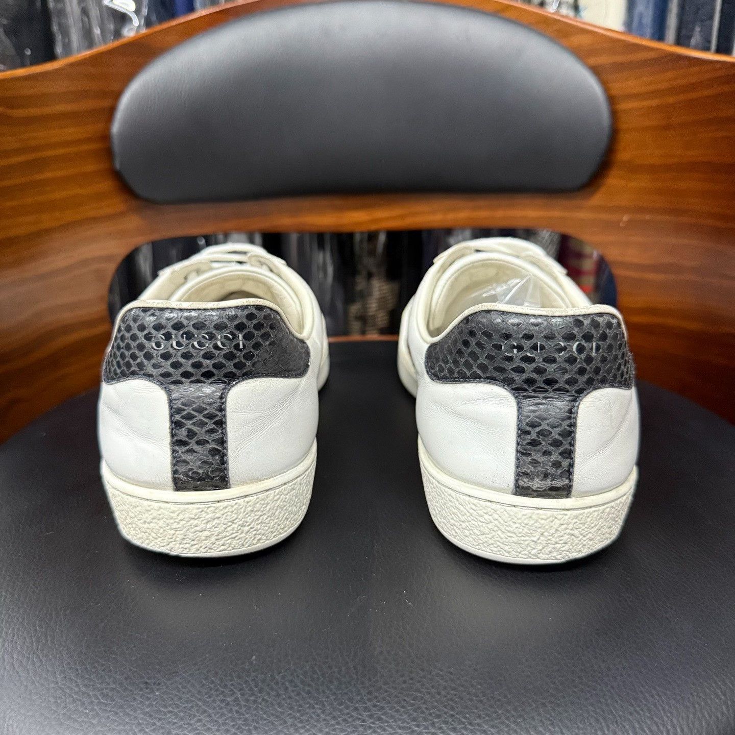 Gucci Gucci Animal Print White Lowtop Sneakers 8.5 Men Size US 8.5 / EU 41-42 - 3 Thumbnail
