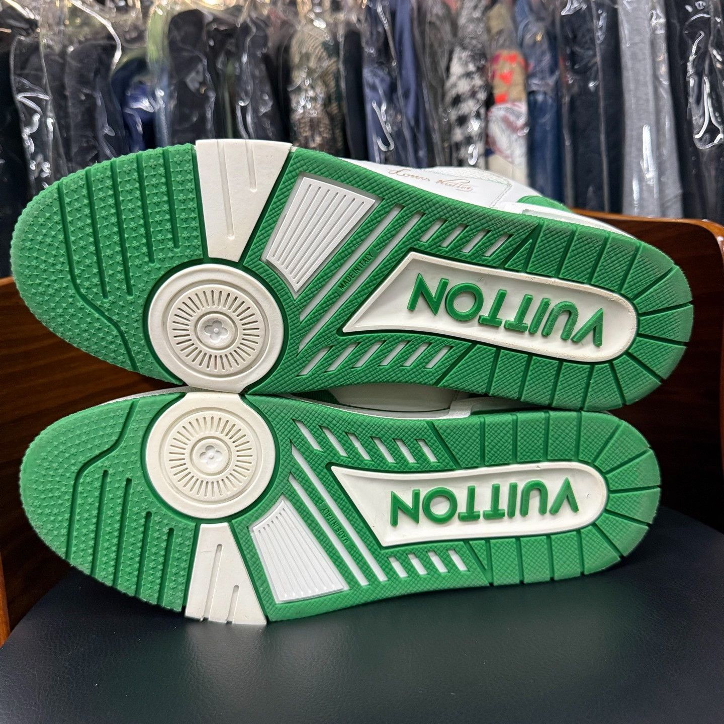 Louis Vuitton Louis Vuitton Training Denim Green Lowtop Sneakers 10 Men Size US 10 / EU 43 - 8 Thumbnail