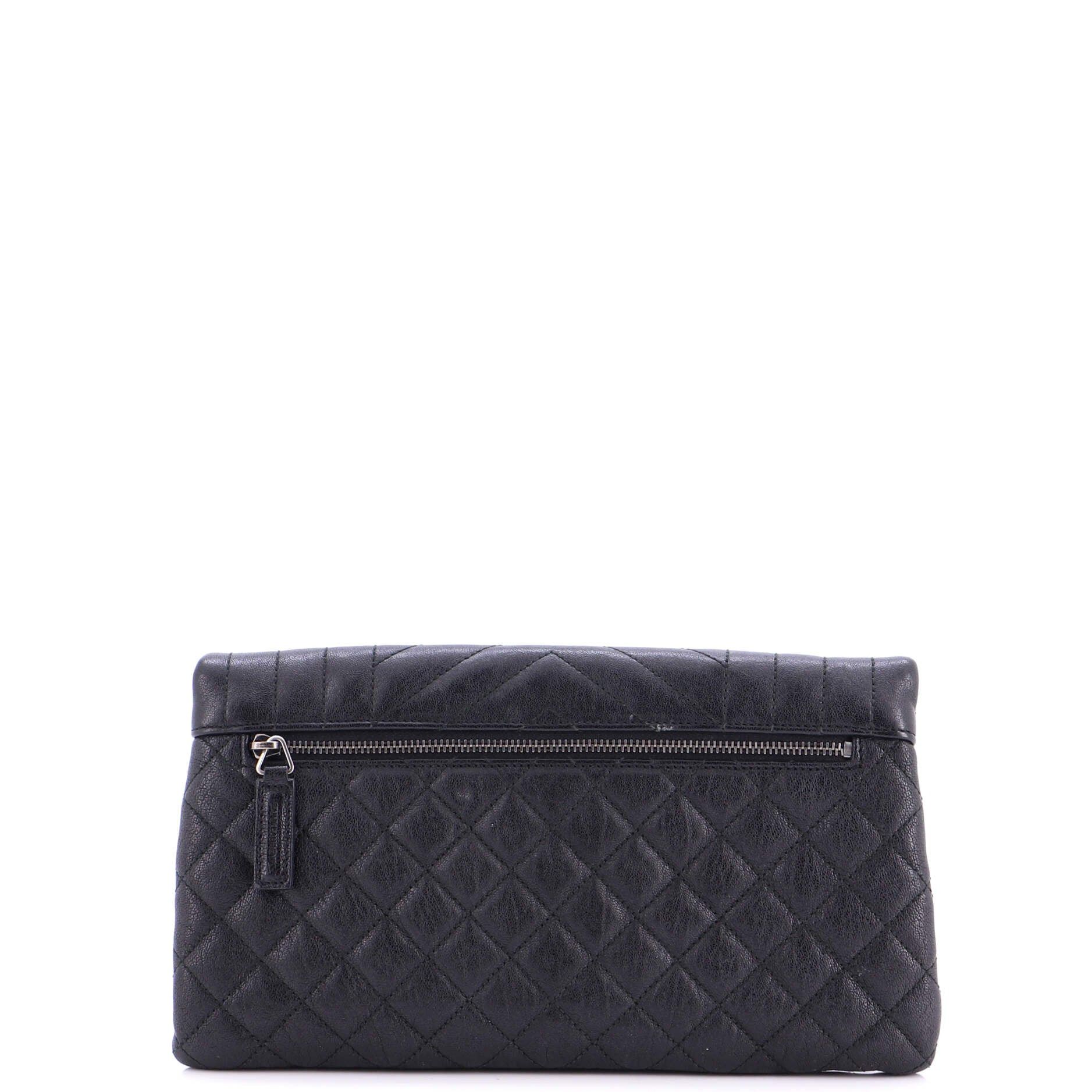 Saint Laurent Paris Classic Monogram Fold Over Clutch Size ONE SIZE - 3 Thumbnail