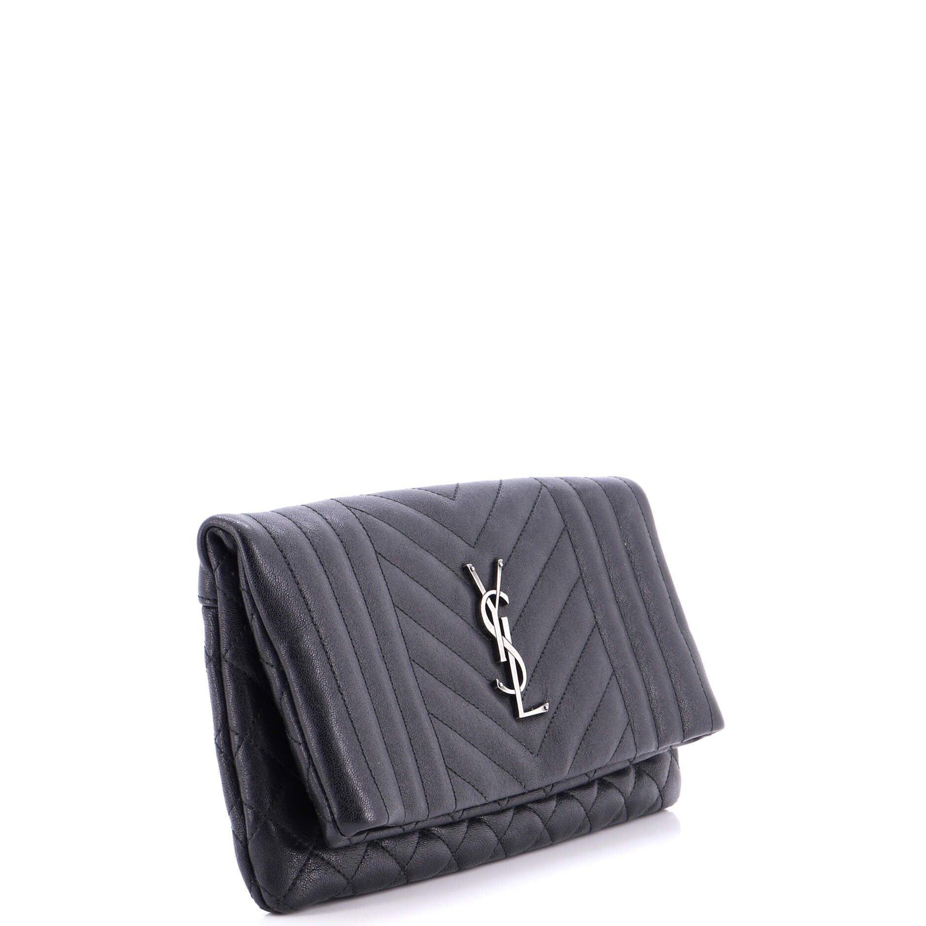Saint Laurent Paris Classic Monogram Fold Over Clutch Size ONE SIZE - 2 Thumbnail