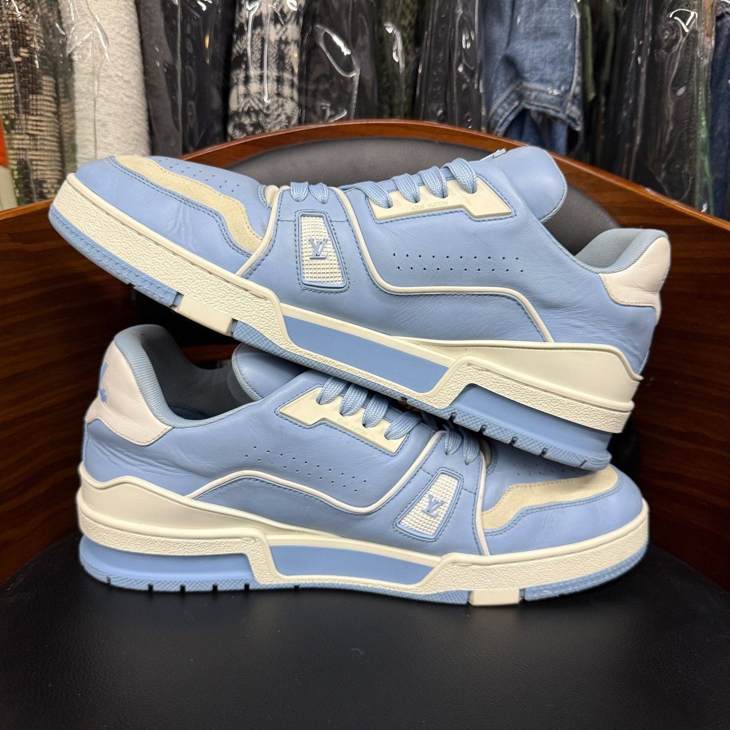 Louis Vuitton Louis Vuitton Training Blue Lowtop Sneakers 9 Men Size US 9 / EU 42 - 7 Thumbnail