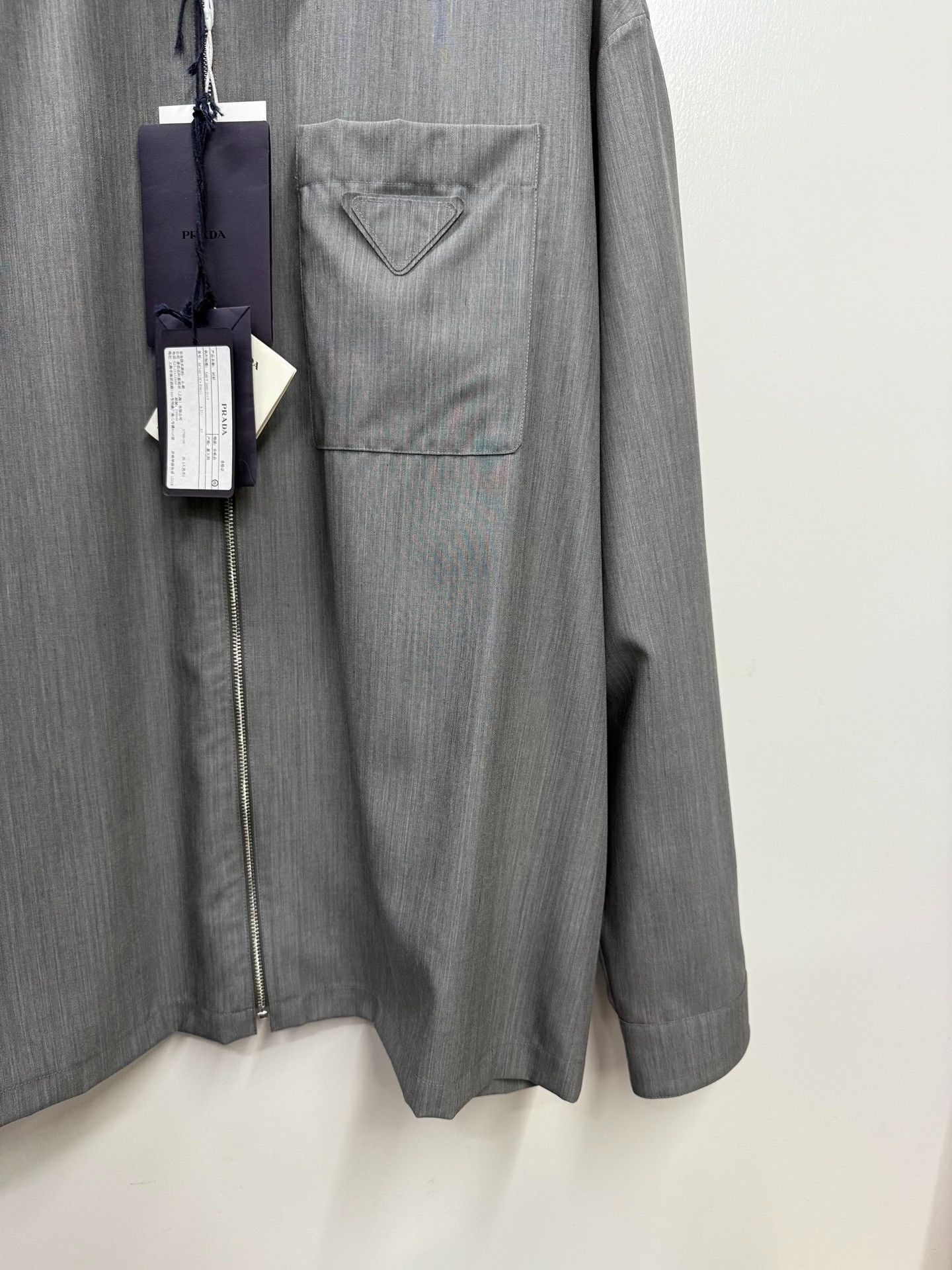 Prada Prada Wool Gray Light Jacket l Men Size US L / EU 52-54 / 3 - 2 Thumbnail