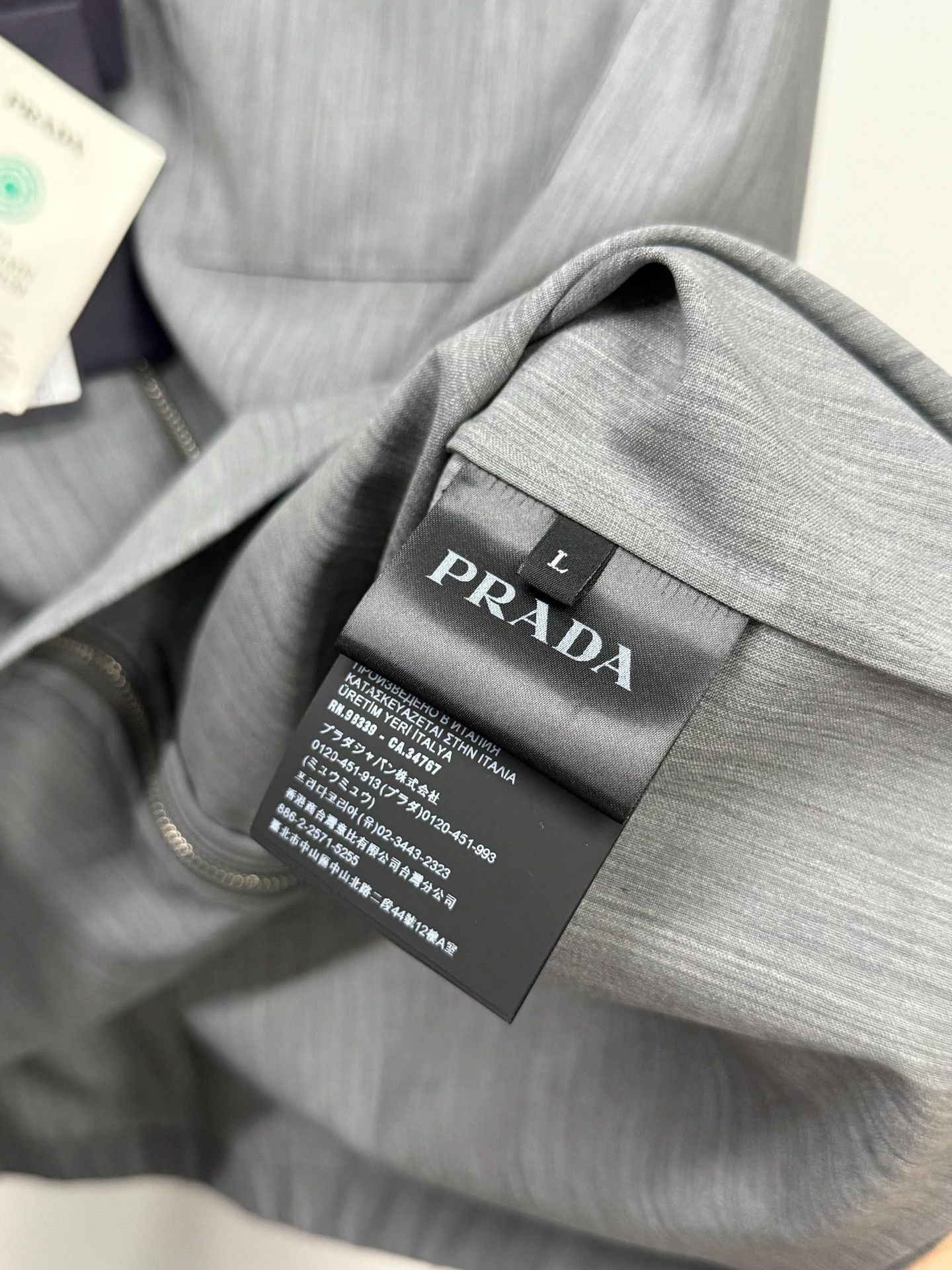 Prada Prada Wool Gray Light Jacket l Men Size US L / EU 52-54 / 3 - 6 Thumbnail