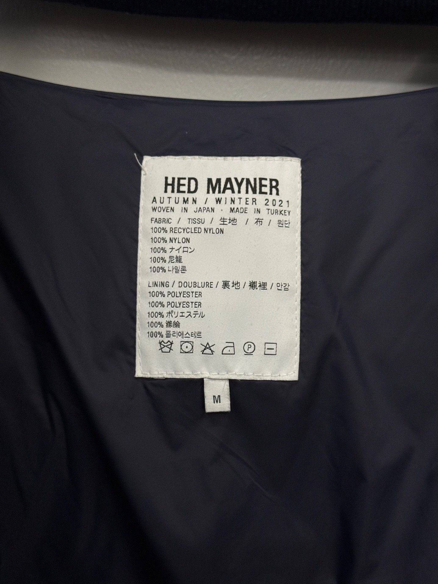 Hed Mayner Hed Mayner Cotton Blue Heavy Coat m Men Size US M / EU 48-50 / 2 - 7 Thumbnail