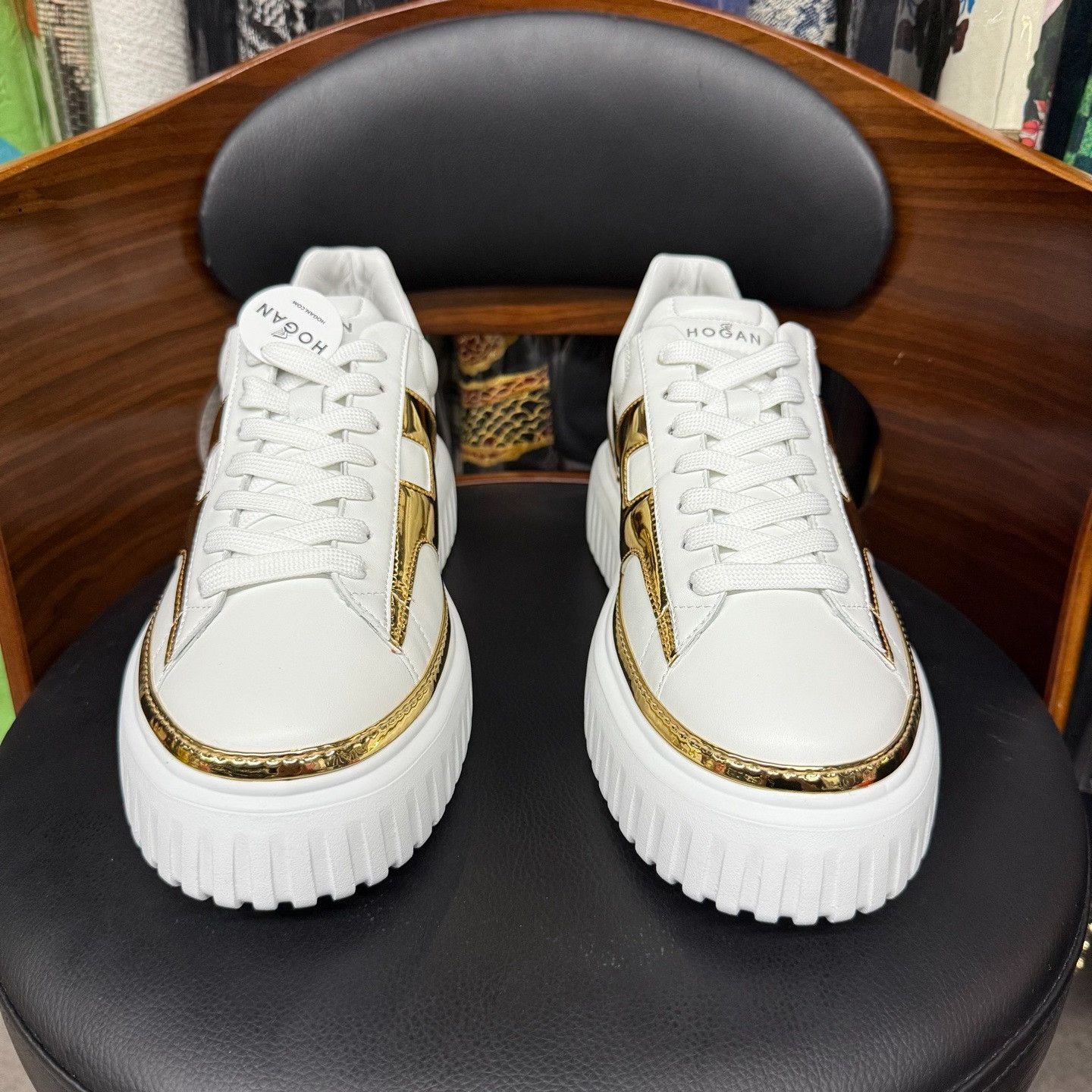 Hogan Hogan Retro White Lowtop Sneakers 8 Men Size US 8 / EU 41 - 2 Thumbnail