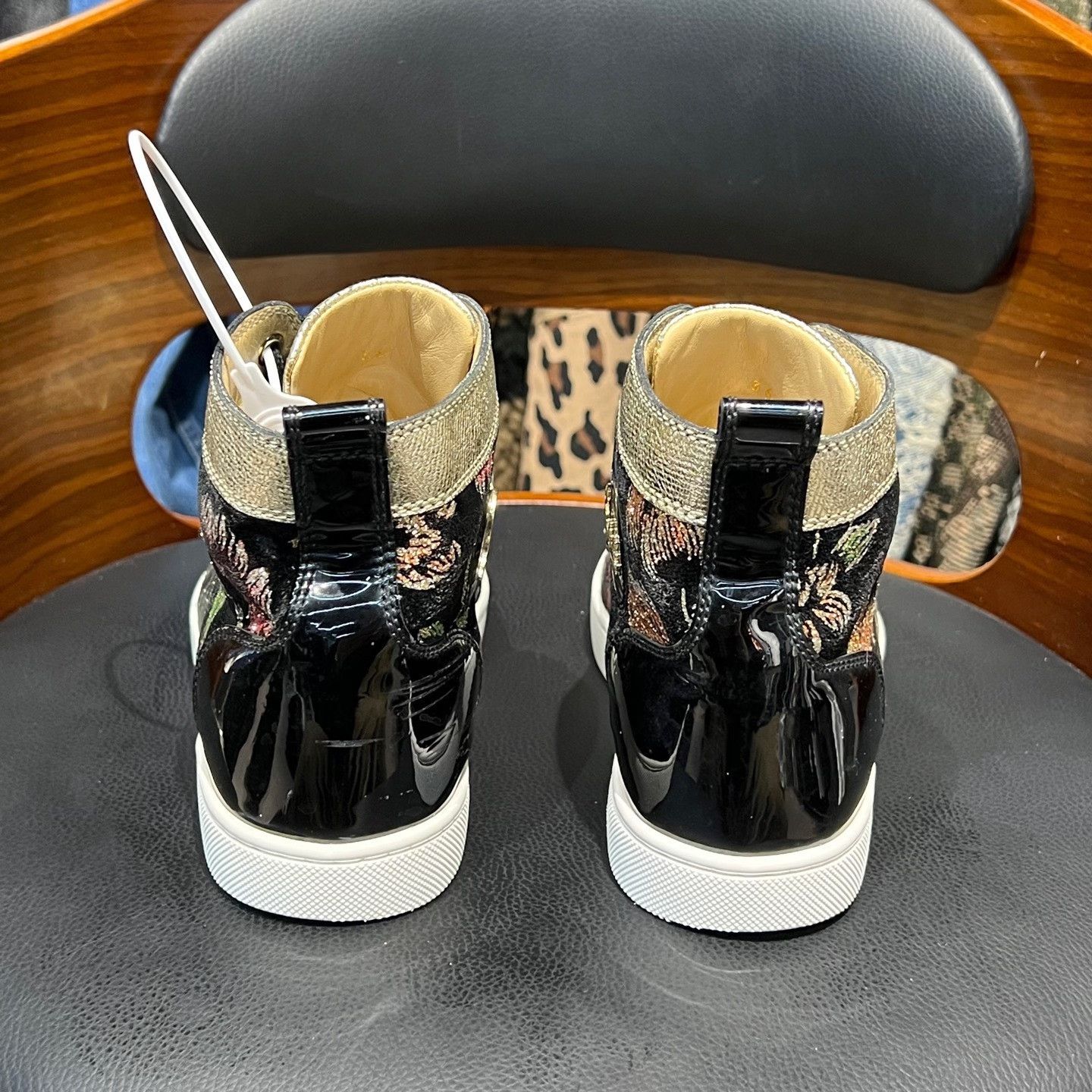 Christian Louboutin Christian Louboutin Black Hitop Sneakers us_6 Women Size US 6 / IT 36 - 3 Thumbnail
