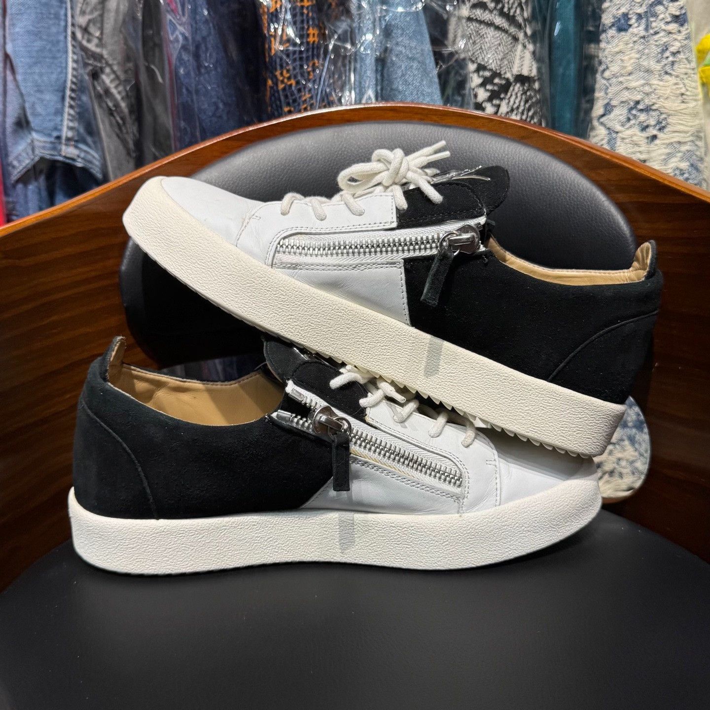 Giuseppe Zanotti Giuseppe Zanotti Black Lowtop Sneakers 43.5 Men Size US 10.5 / EU 43-44 - 7 Thumbnail