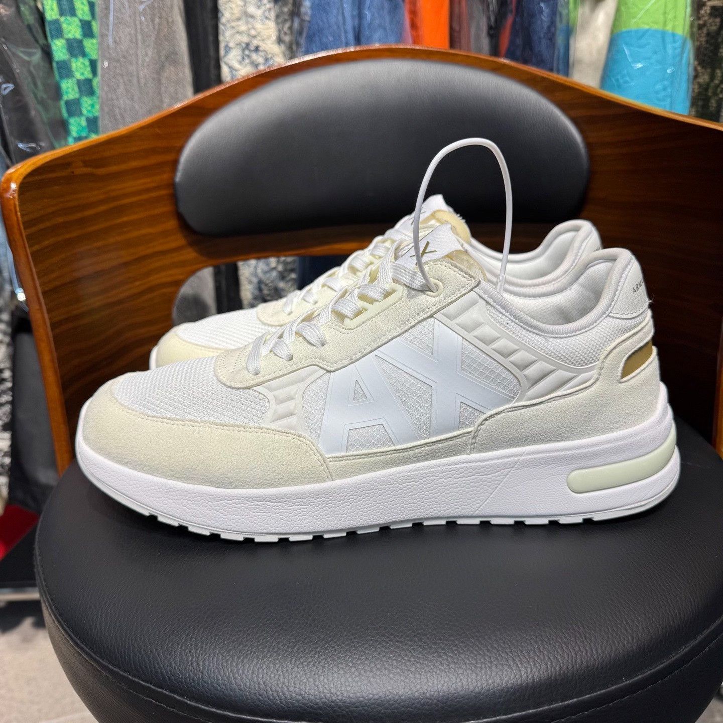 Armani Armani White Lowtop Sneakers 10.5 Men Size US 10.5 / EU 43-44 - 6 Thumbnail
