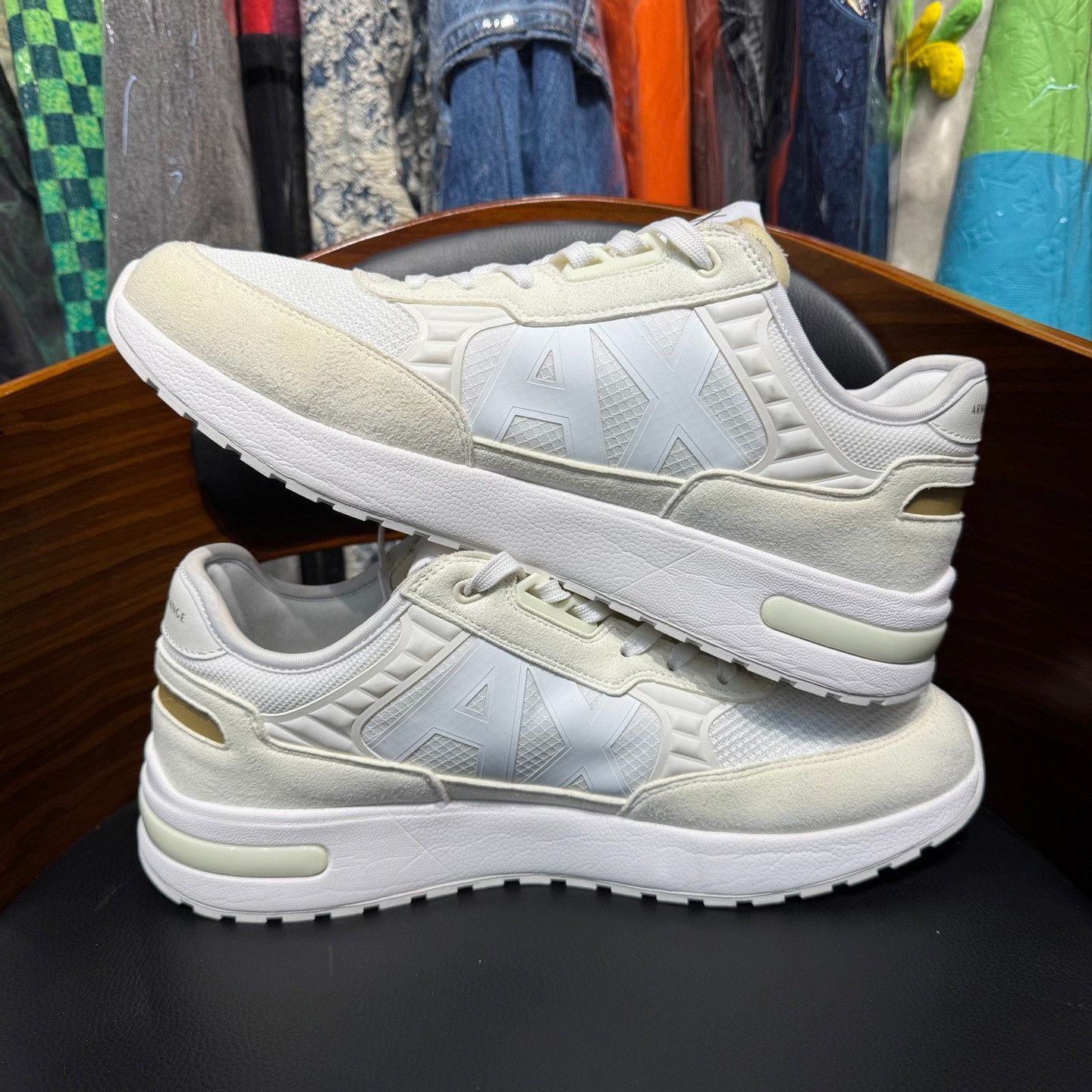 Armani Armani White Lowtop Sneakers 10.5 Men Size US 10.5 / EU 43-44 - 7 Thumbnail