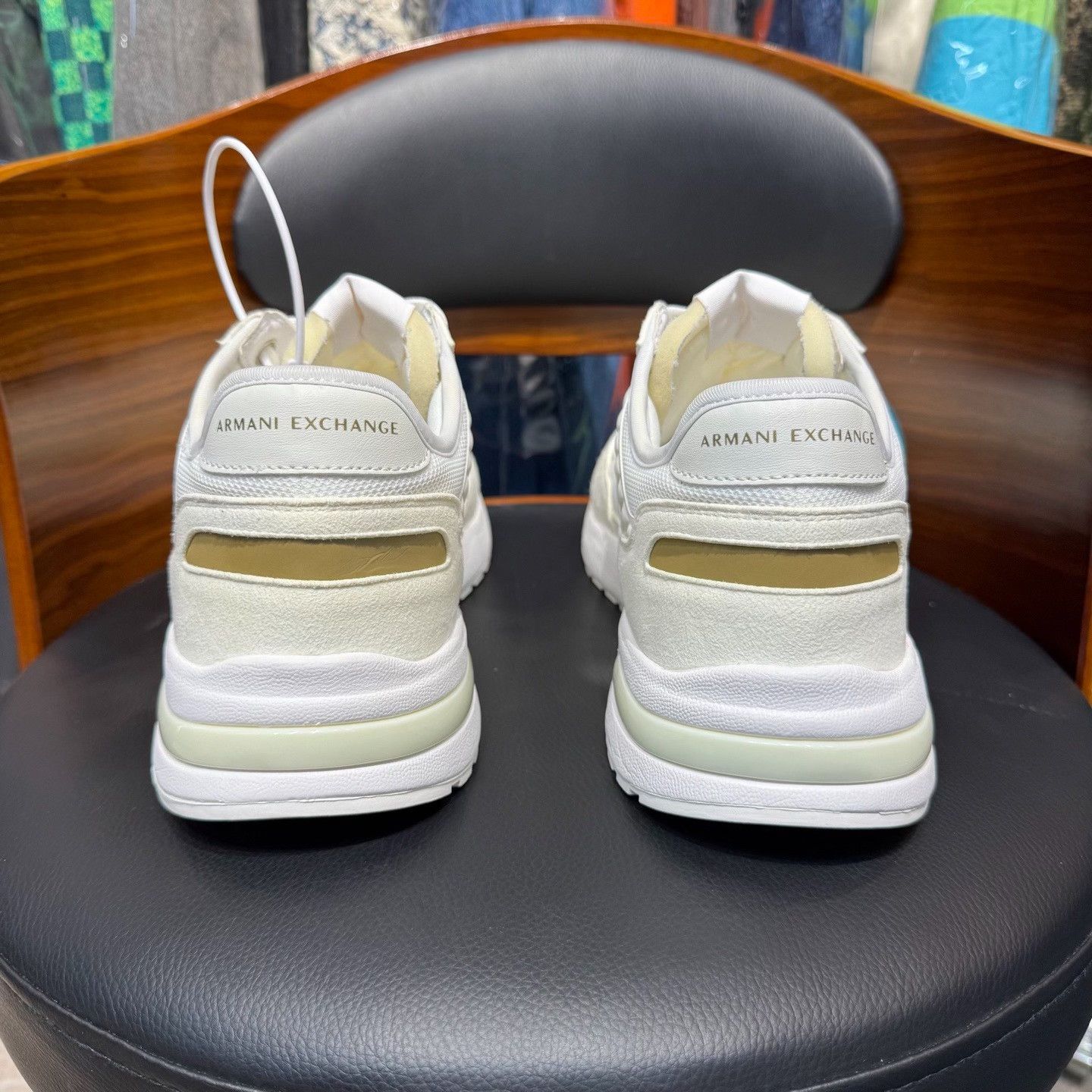 Armani Armani White Lowtop Sneakers 10.5 Men Size US 10.5 / EU 43-44 - 3 Thumbnail