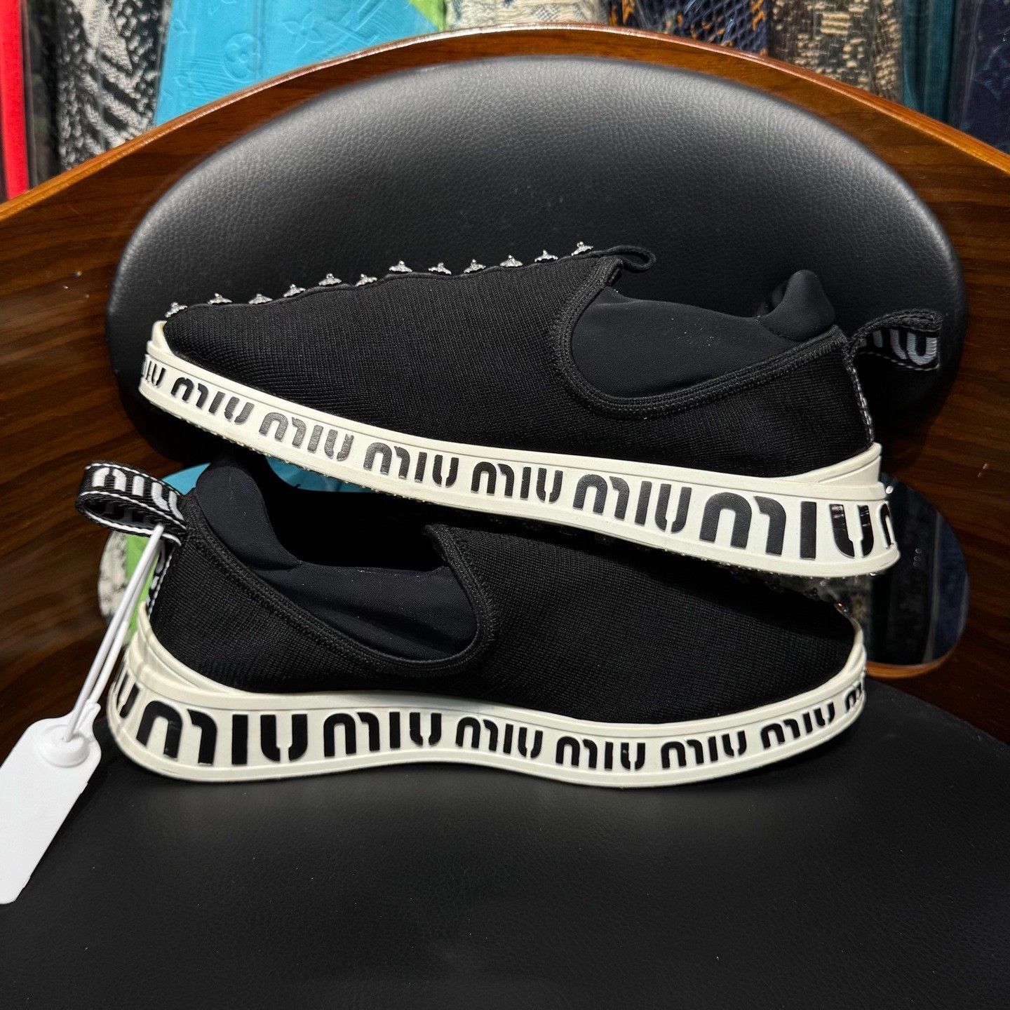 Miu Miu Miu Miu Casual Black Lowtop Sneakers us_6-5 Women Size US 6.5 / IT 36.5 - 7 Thumbnail
