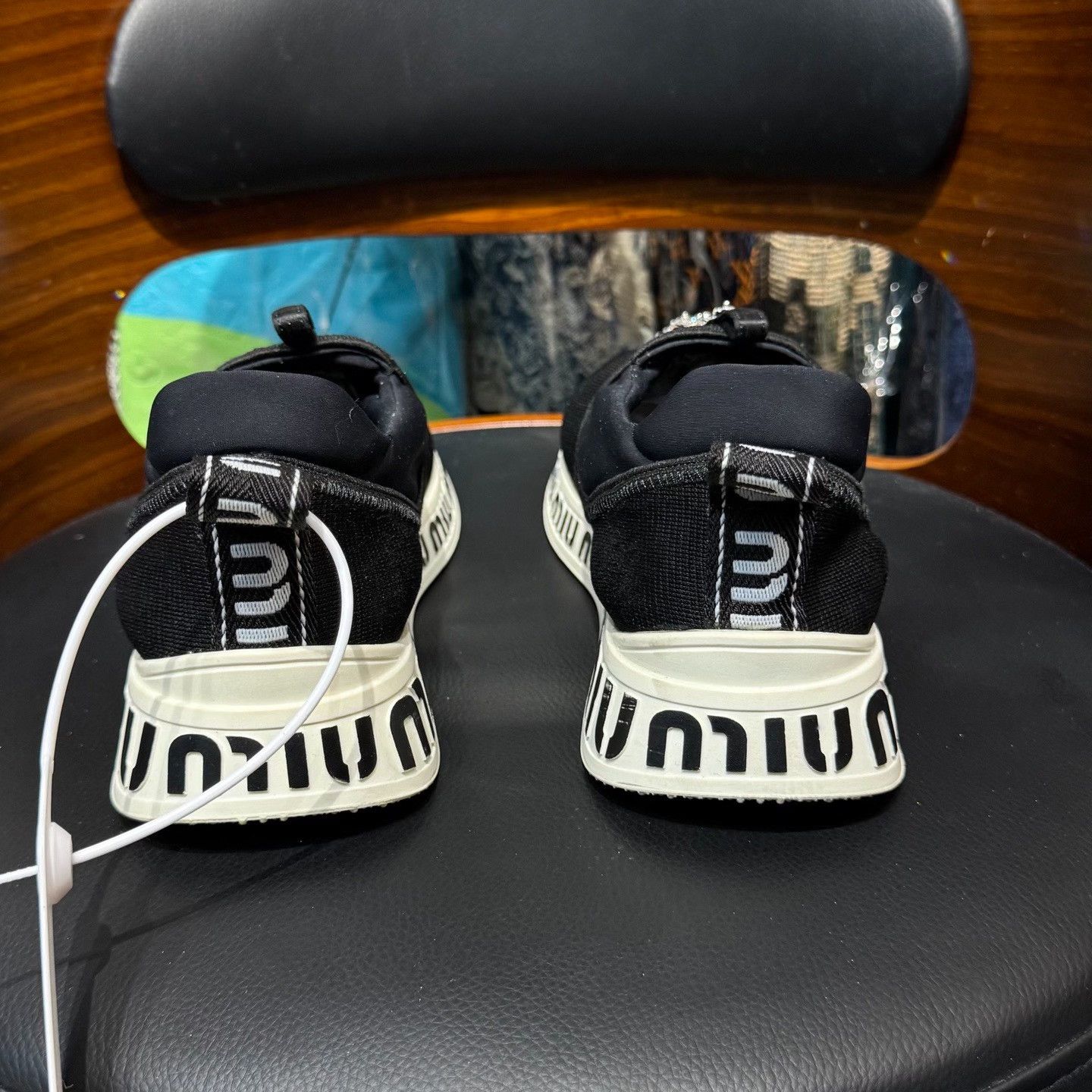 Miu Miu Miu Miu Casual Black Lowtop Sneakers us_6-5 Women Size US 6.5 / IT 36.5 - 3 Thumbnail