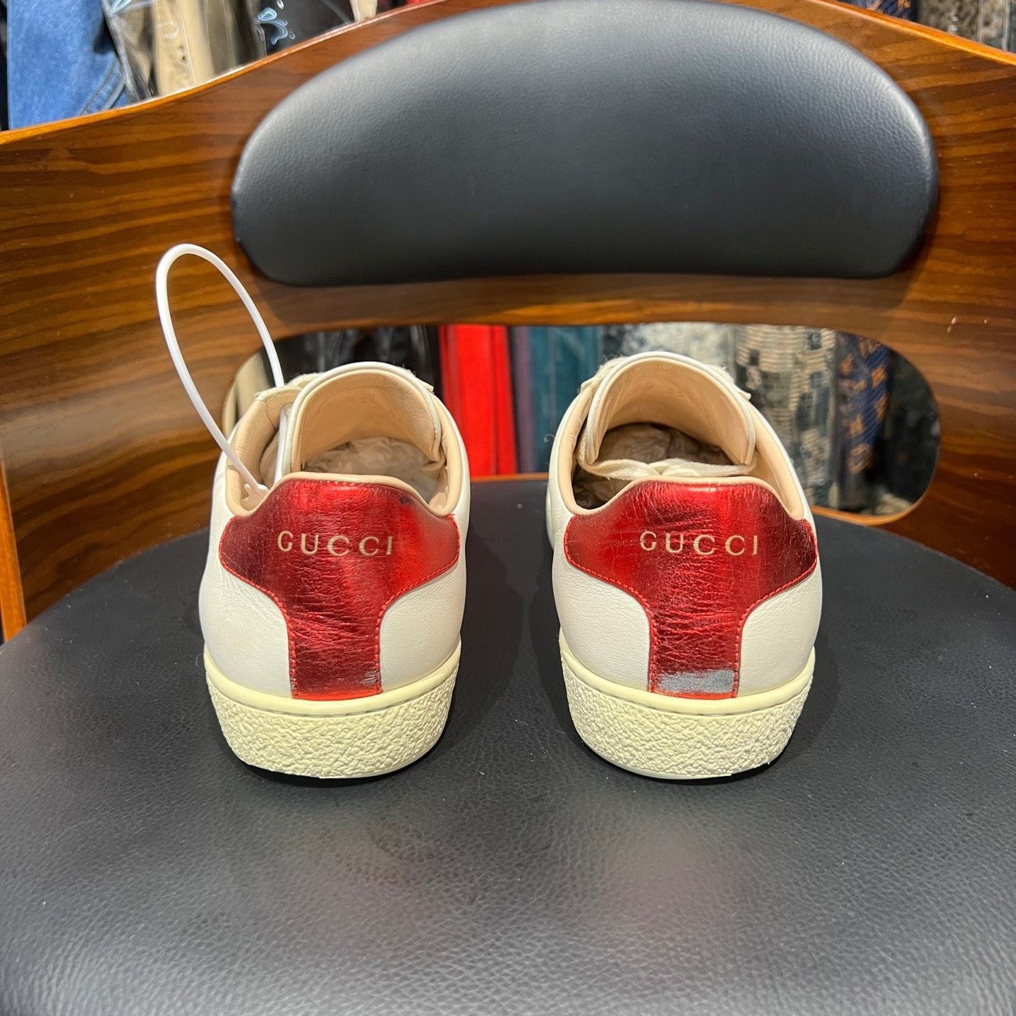 Gucci Gucci Red Lowtop Sneakers us_5 Women Size US 5 / IT 35 - 3 Thumbnail
