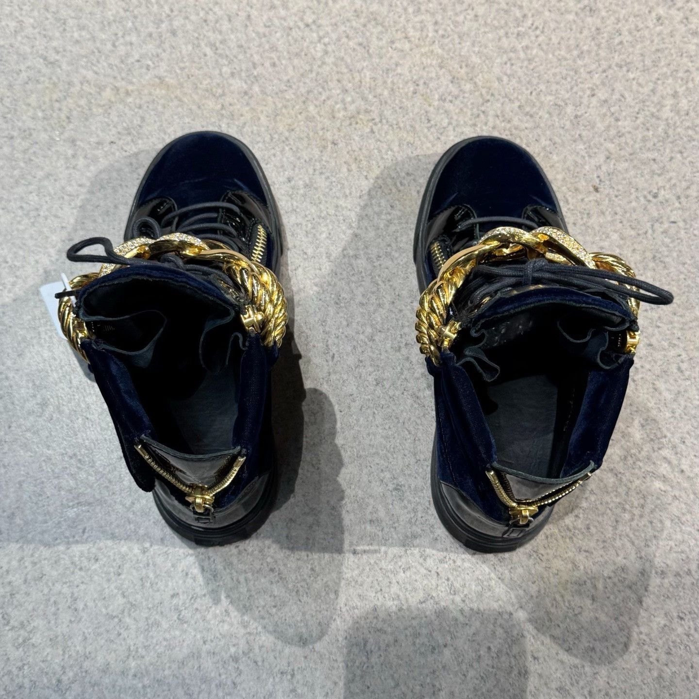 Giuseppe Zanotti Giuseppe Zanotti Casual Blue Hitop Sneakers 7.5 Men Size US 7.5 / EU 40-41 - 8 Thumbnail