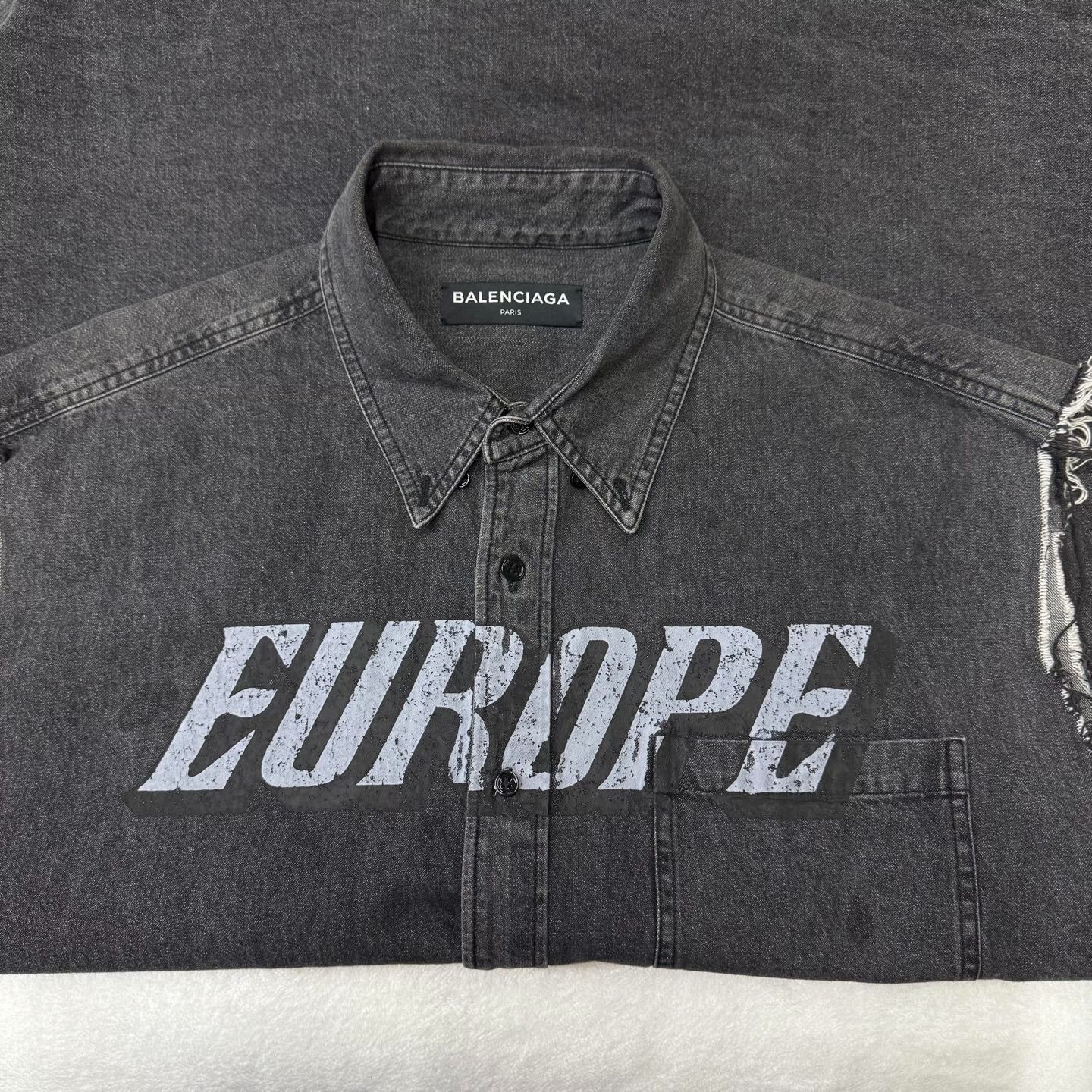 Balenciaga Balenciaga Denim Gray Tank Top xl Men Size US XL / EU 56 / 4 - 3 Thumbnail