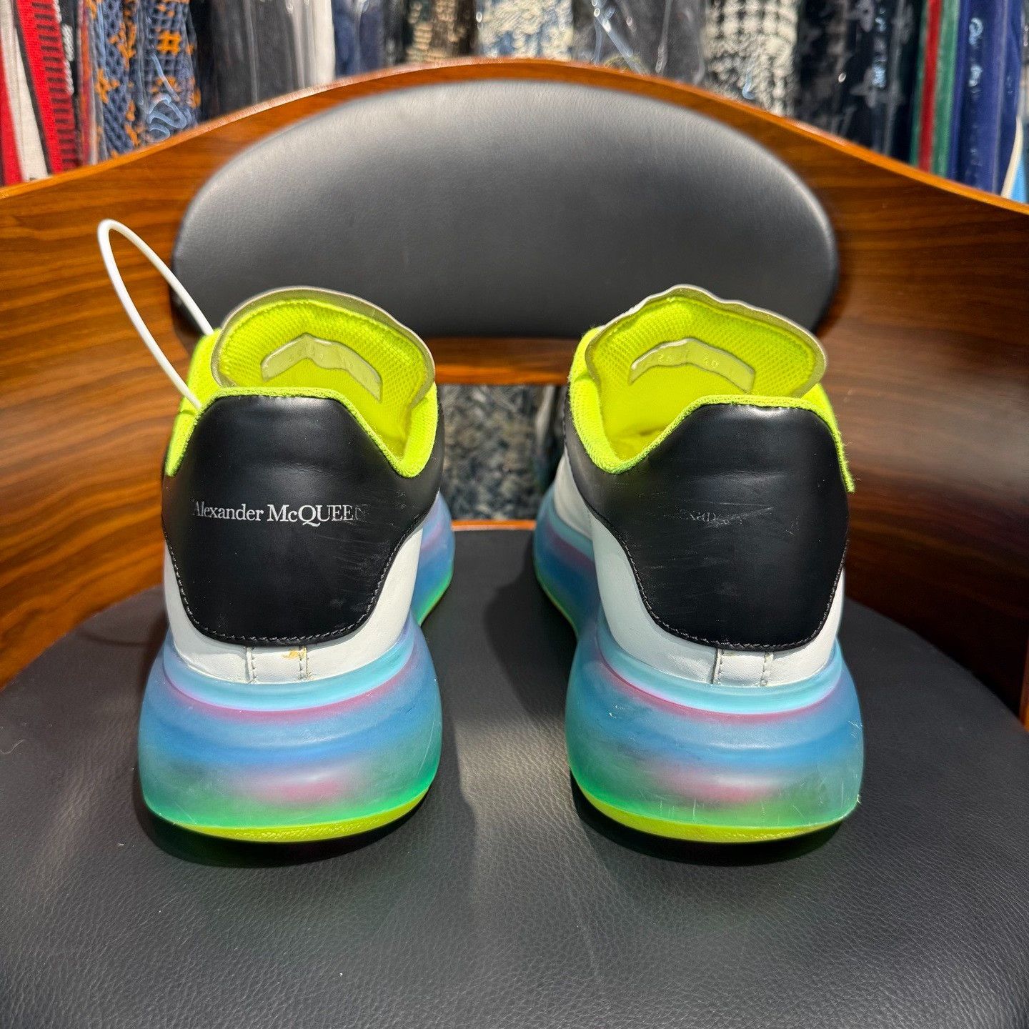 Alexander McQueen Alexander McQueen Blue Lowtop Sneakers 7.5 Men Size US 7.5 / EU 40-41 - 3 Thumbnail