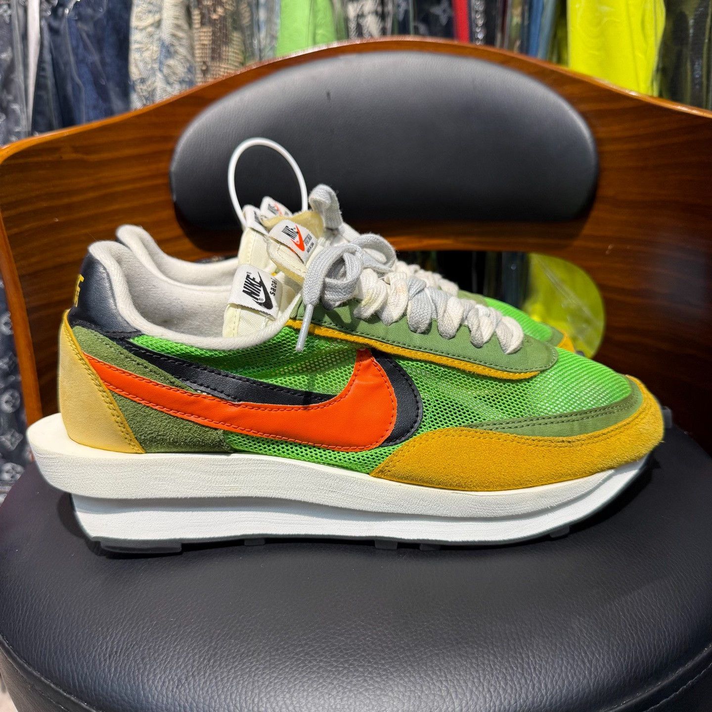 Sacai Sacai Yellow Lowtop Sneakers 10 Men Size US 10 / EU 43 - 4 Thumbnail