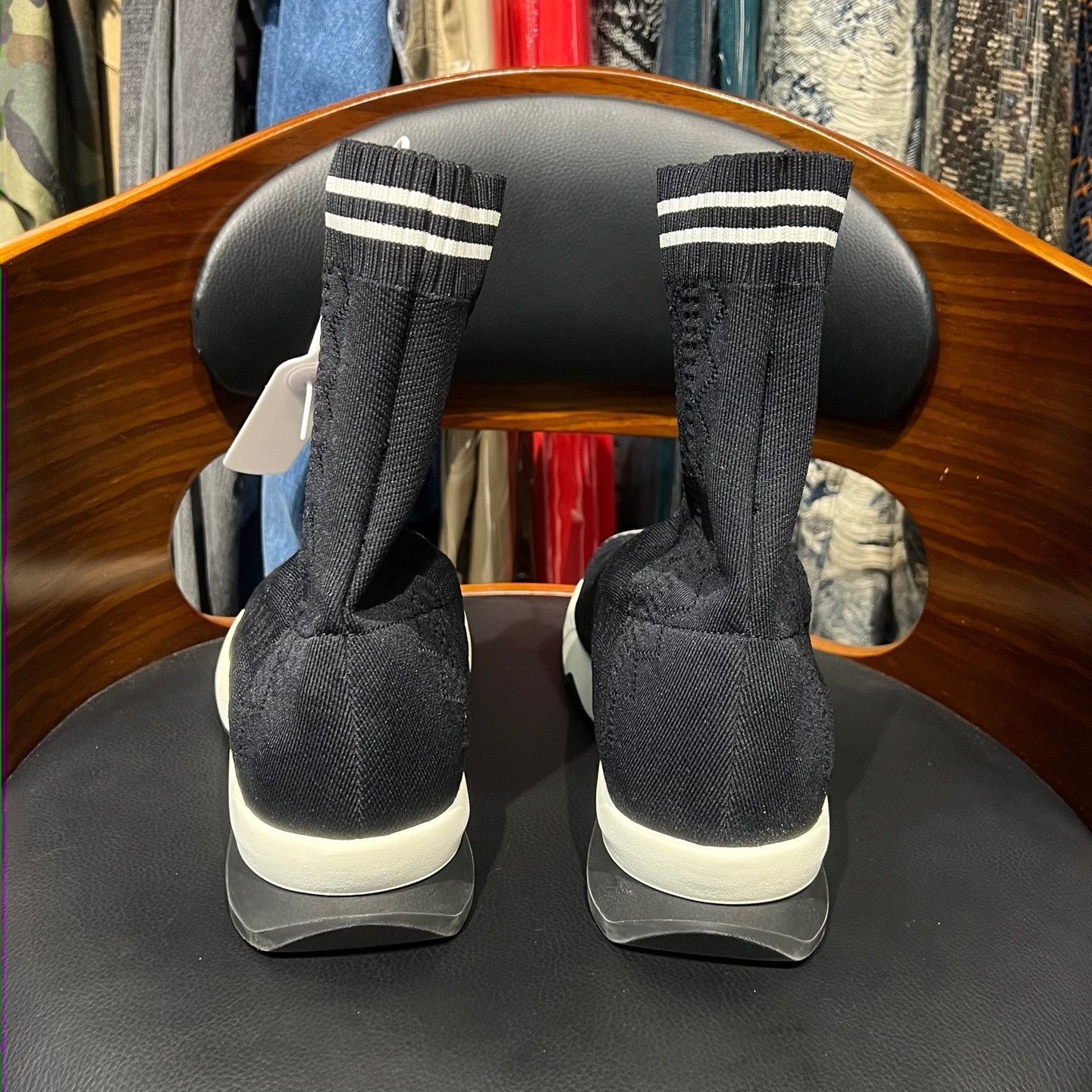 Fendi Fendi Knit Cropped Hitop Sneakers 6.5 Men Size US 6.5 / EU 39-40 - 3 Thumbnail