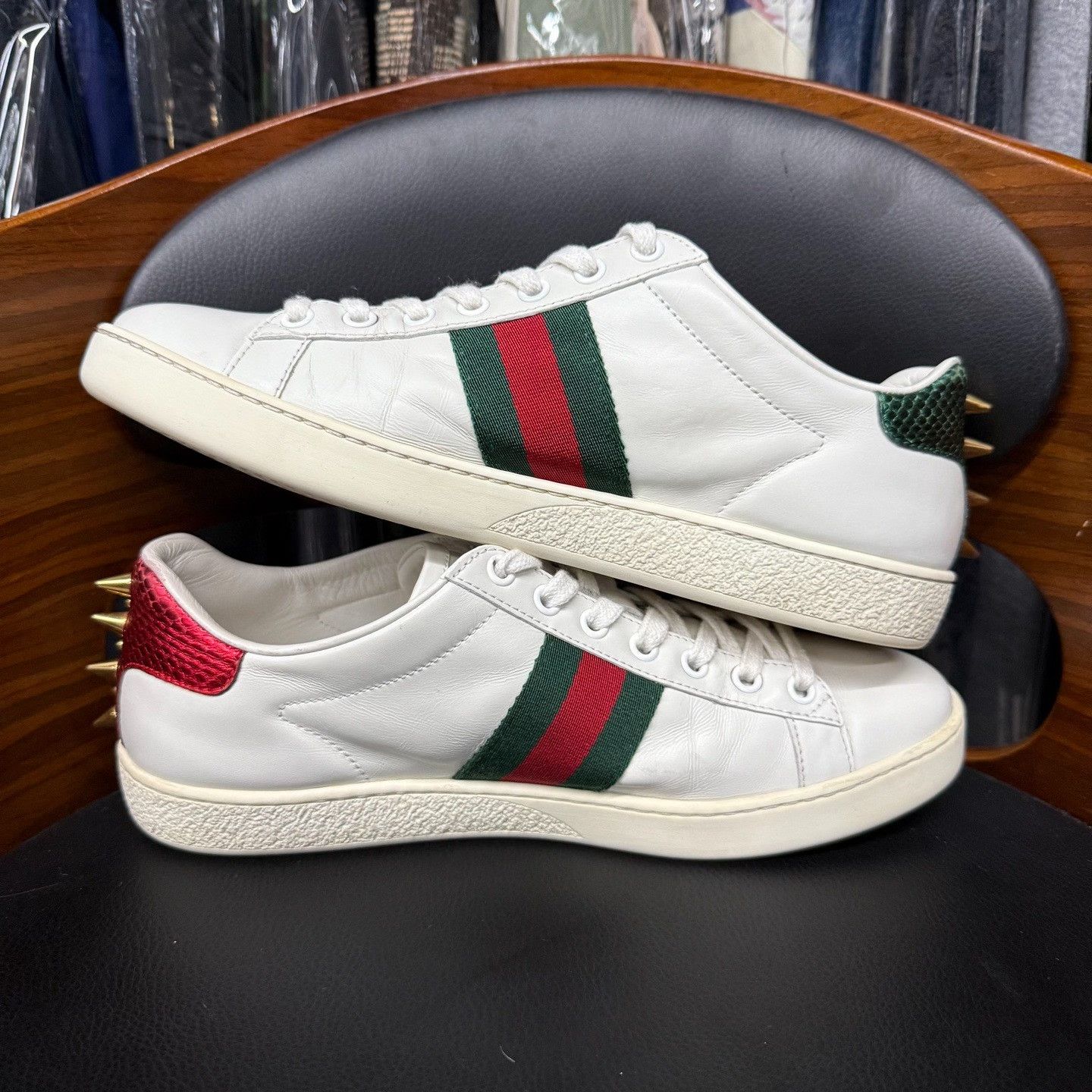 Gucci Gucci White Lowtop Sneakers 37 Women Size US 6.5 / IT 36.5 - 7 Thumbnail