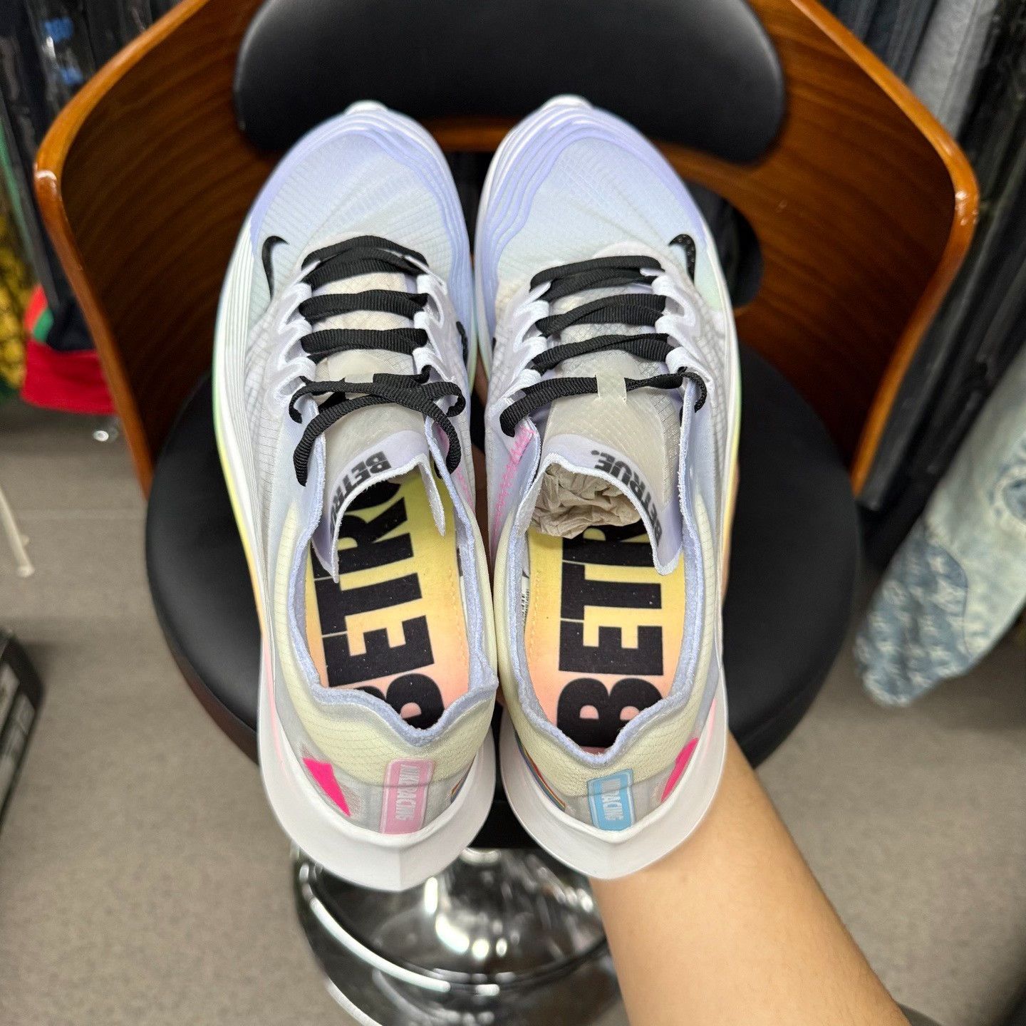 Nike Nike ZOOM FLY1 Rainbow Multi Lowtop Sneakers 8.5 Men Size US 8.5 / EU 41-42 - 5 Thumbnail