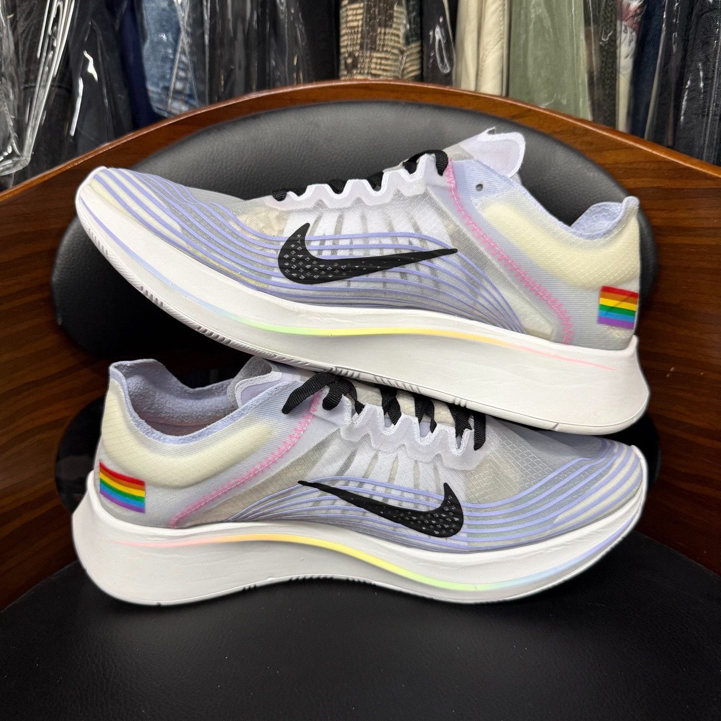 Nike Nike ZOOM FLY1 Rainbow Multi Lowtop Sneakers 8.5 Men Size US 8.5 / EU 41-42 - 7 Thumbnail