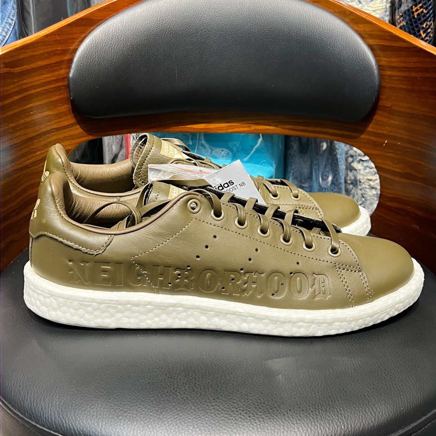 Neighborhood Neighborhood Collab Green Lowtop Sneakers 44.5 Men Size US 11 / EU 44 - 4 Thumbnail