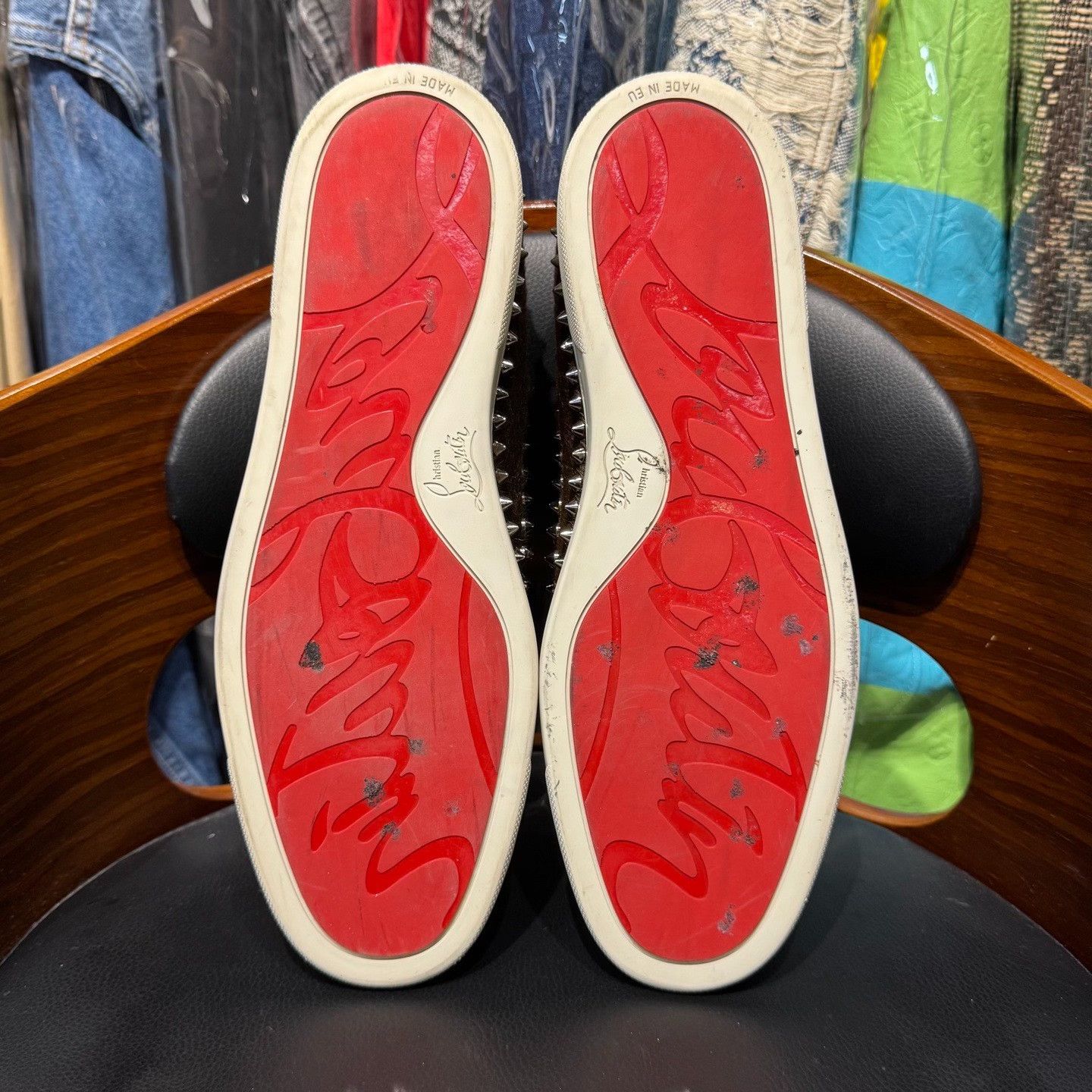 Christian Louboutin Christian Louboutin Red Lowtop Sneakers 44 Men Size US 10.5 / EU 43-44 - 9 Thumbnail