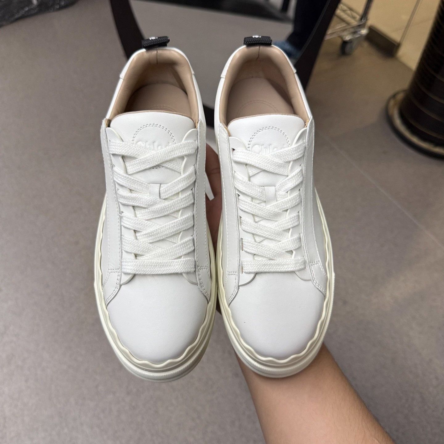 Other Other White Lowtop Sneakers 37 Women Size US 6.5 / IT 36.5 - 5 Thumbnail
