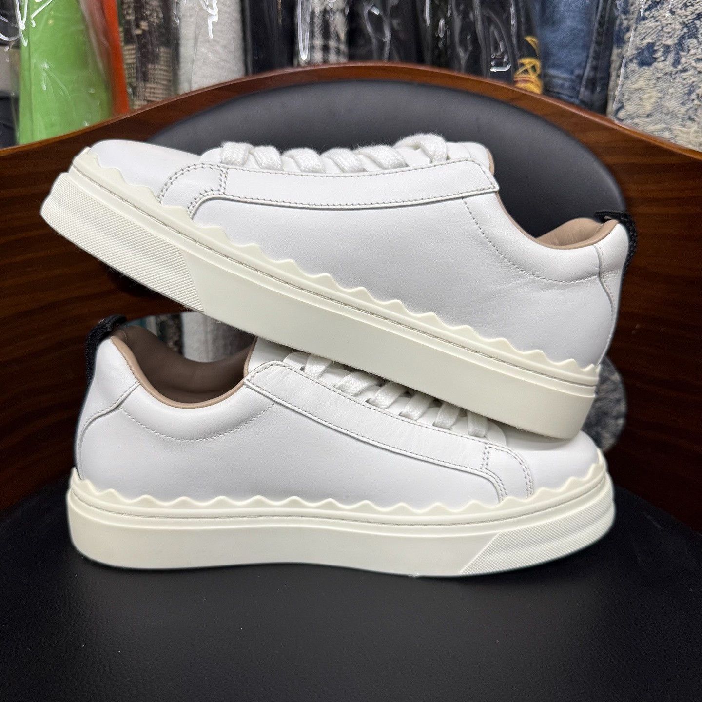 Other Other White Lowtop Sneakers 37 Women Size US 6.5 / IT 36.5 - 7 Thumbnail