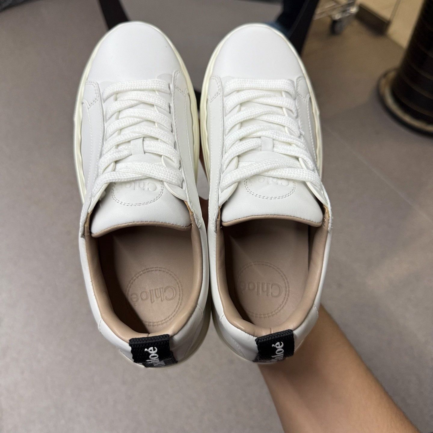 Other Other White Lowtop Sneakers 37 Women Size US 6.5 / IT 36.5 - 8 Thumbnail