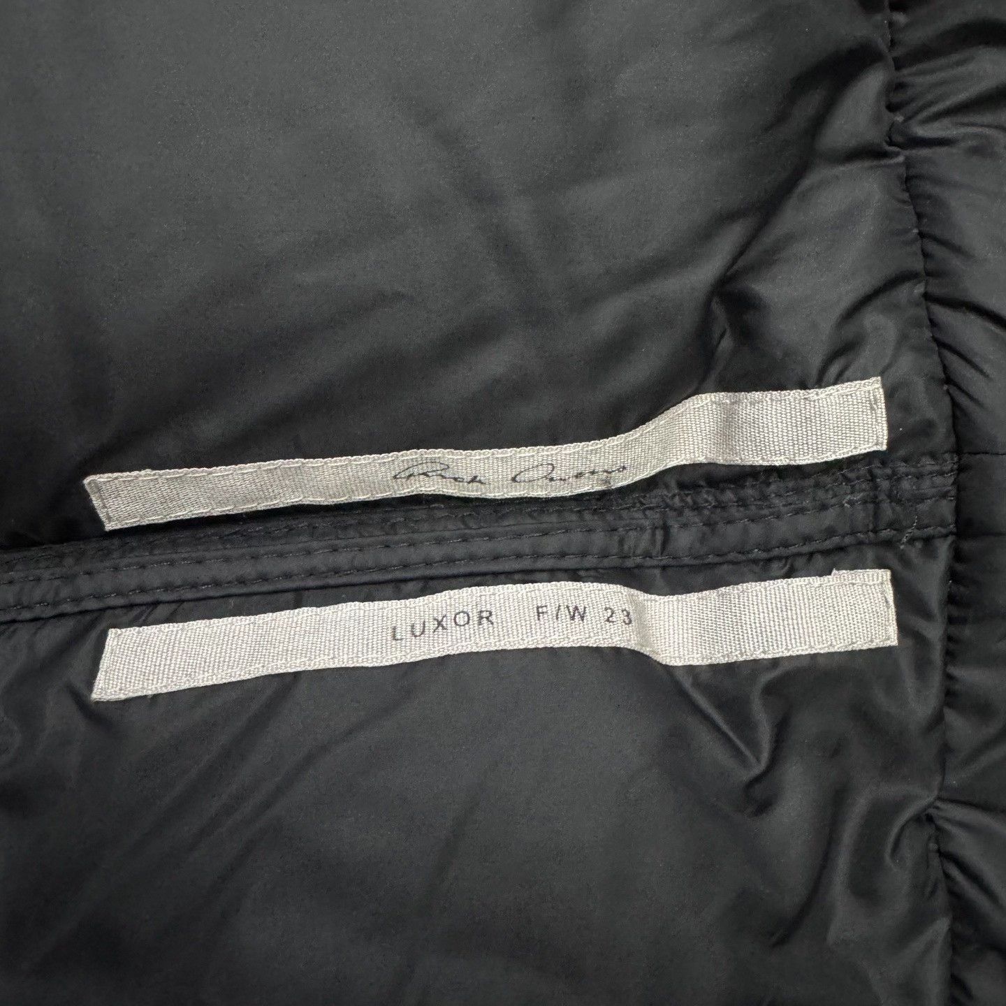 Rick Owens Rick Owens Down Black Heavy Coat 50 Men Size US XL / EU 56 / 4 - 4 Thumbnail