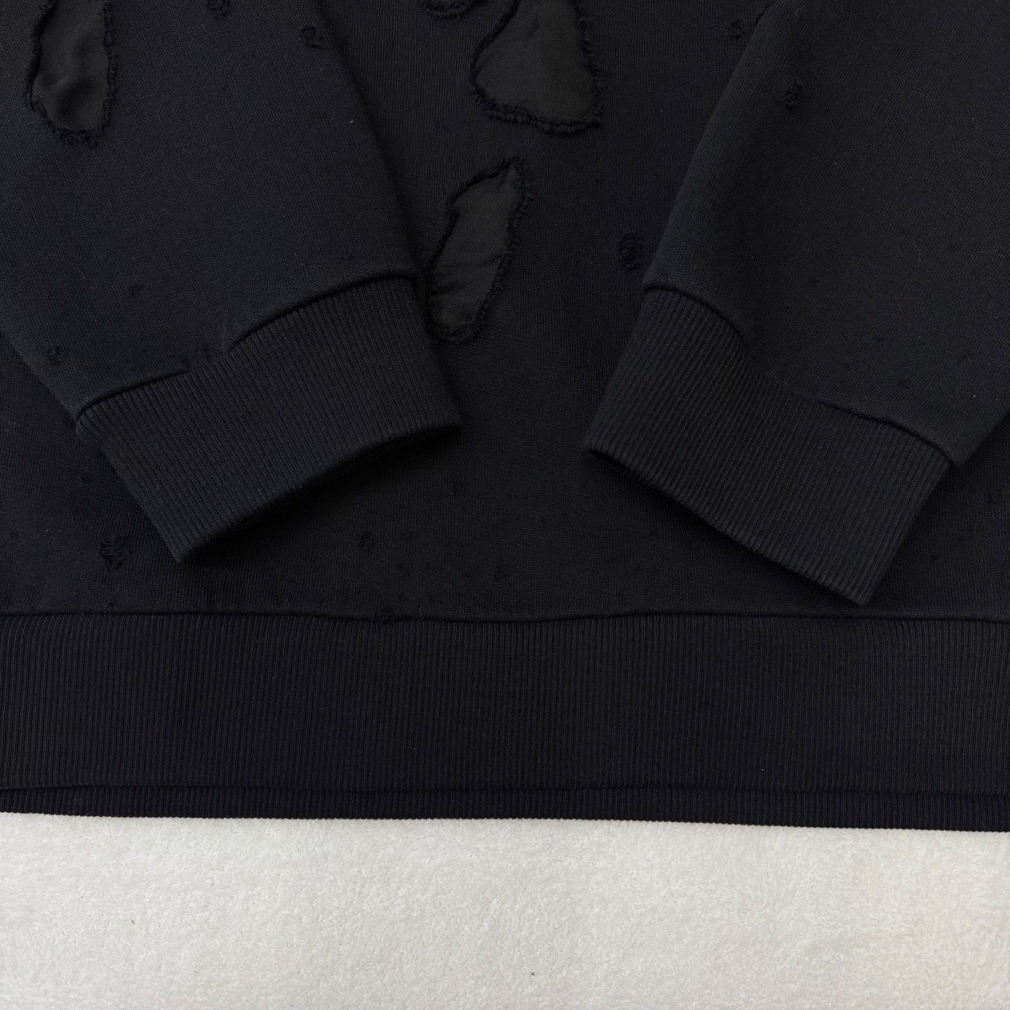 Givenchy Givenchy Distressed Black Hoodie XXL Men Size US XXL / EU 58 / 5 - 2 Thumbnail