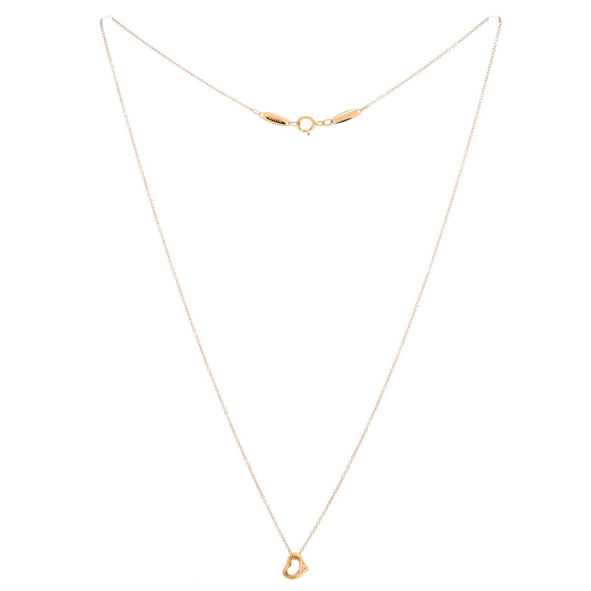 Tiffany & Co. Elsa Peretti Open Heart Pendant Necklace Size ONE SIZE - 2 Thumbnail