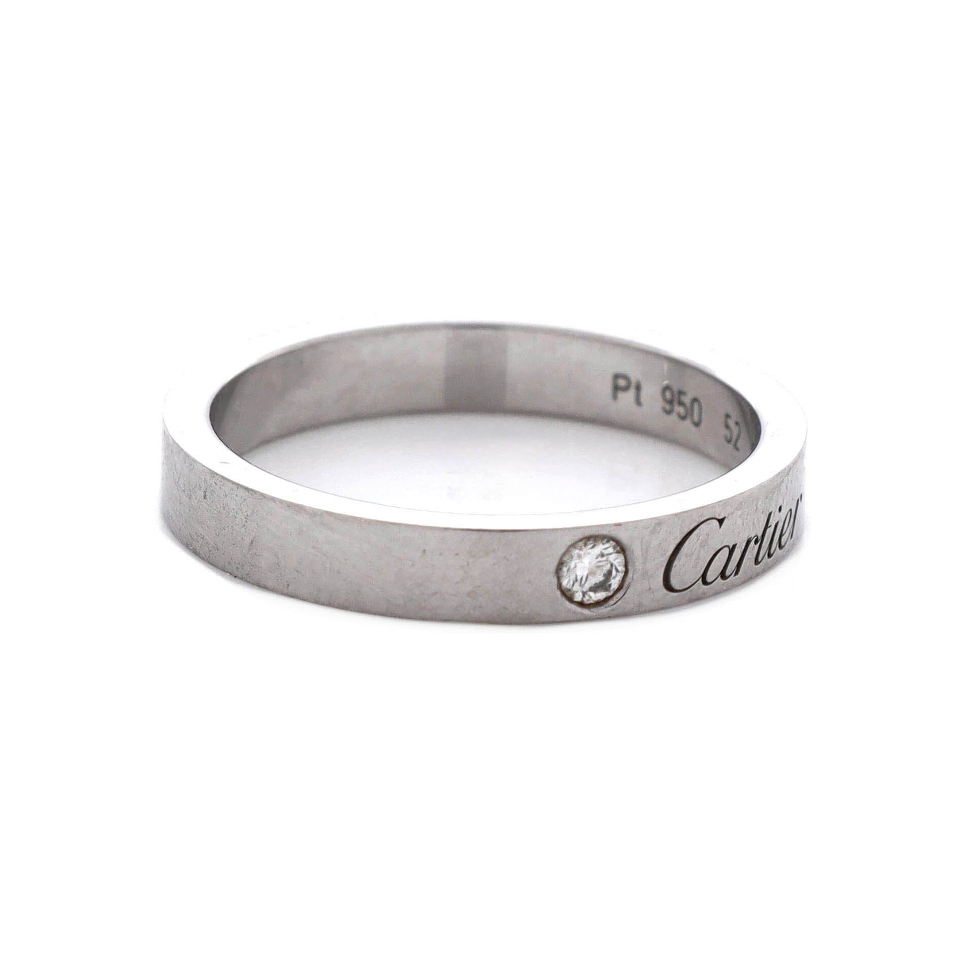 Cartier C de Wedding Band Ring Size ONE SIZE - 3 Thumbnail