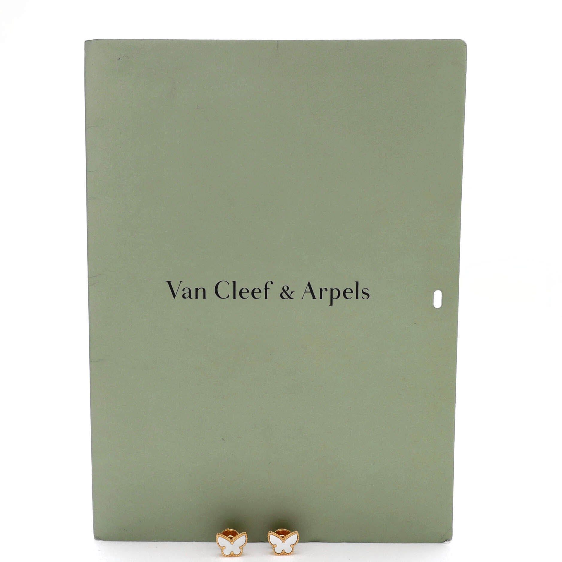 Van Cleef & Arpels Sweet Alhambra Butterfly Stud Earrings Size ONE SIZE - 2 Thumbnail