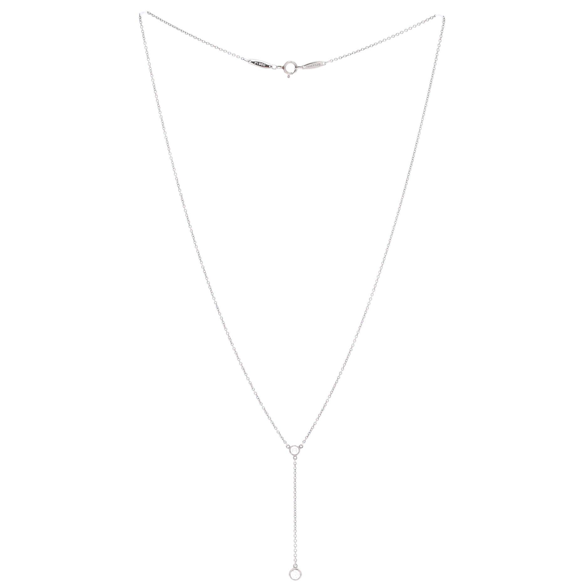 Tiffany & Co. Elsa Peretti Diamonds By The Yard Lariat Necklace Size ONE SIZE - 3 Thumbnail