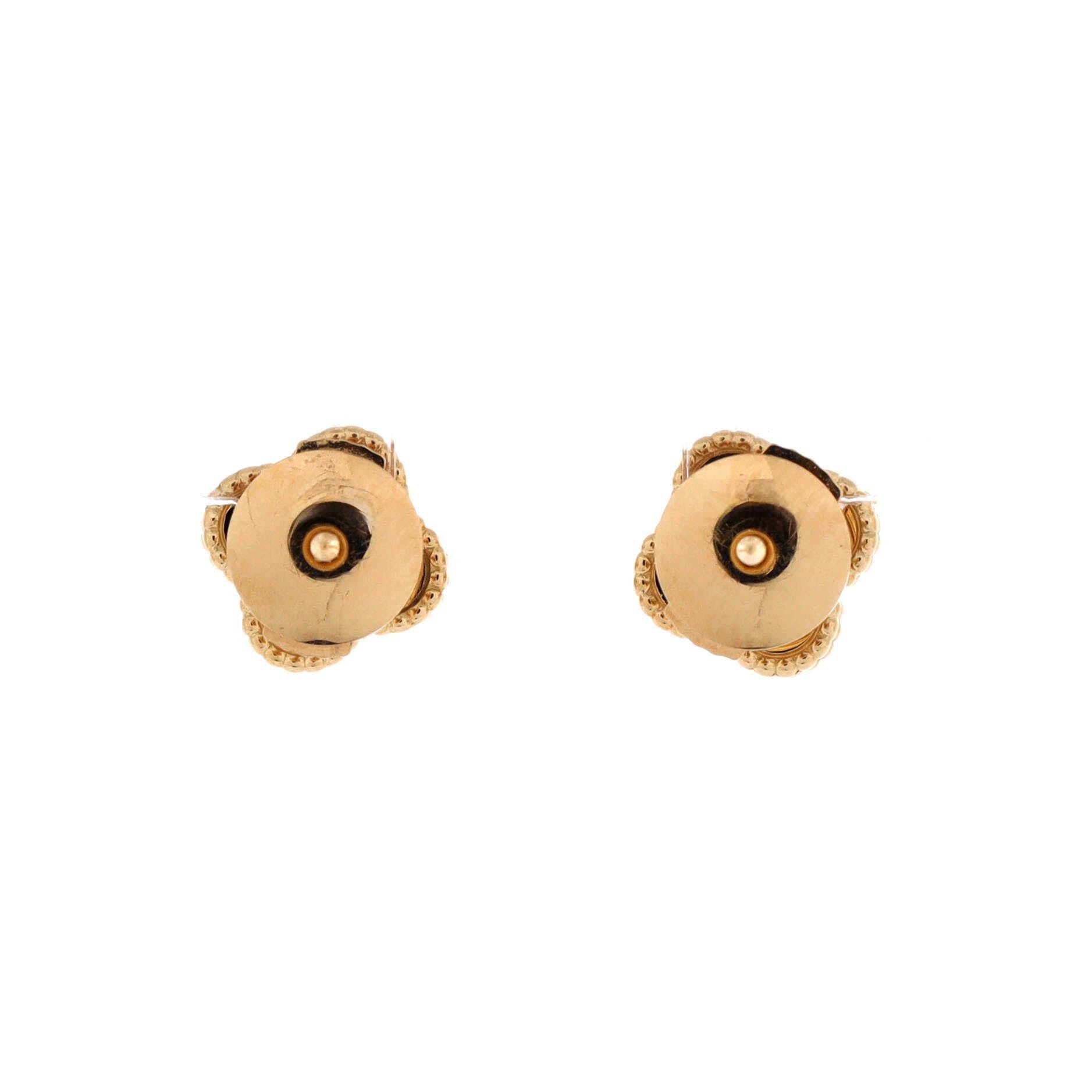 Van Cleef & Arpels Sweet Alhambra Stud Earrings Size ONE SIZE - 3 Thumbnail